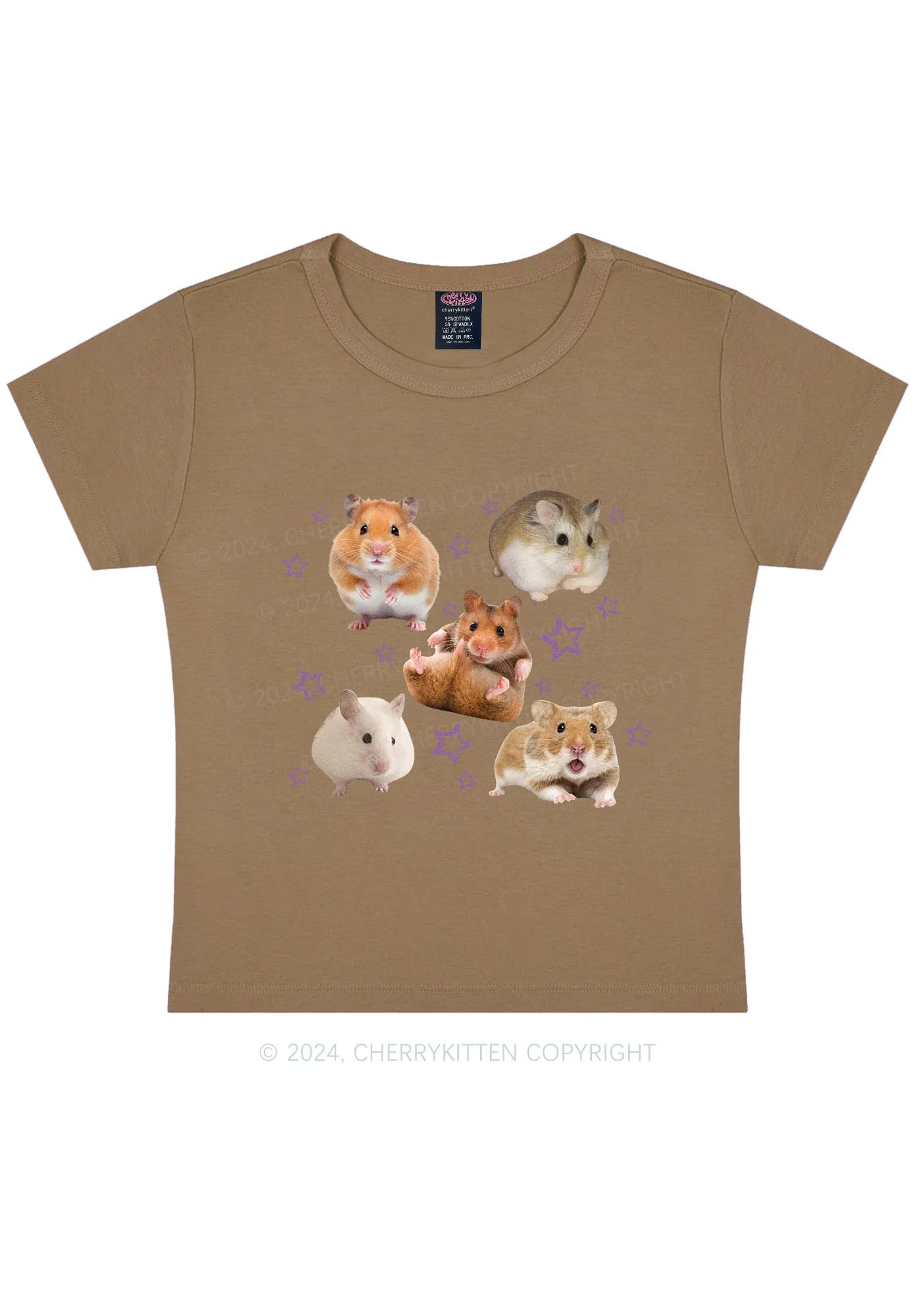 Cute Hamsters Y2K Baby Tee Cherrykitten - Image 10