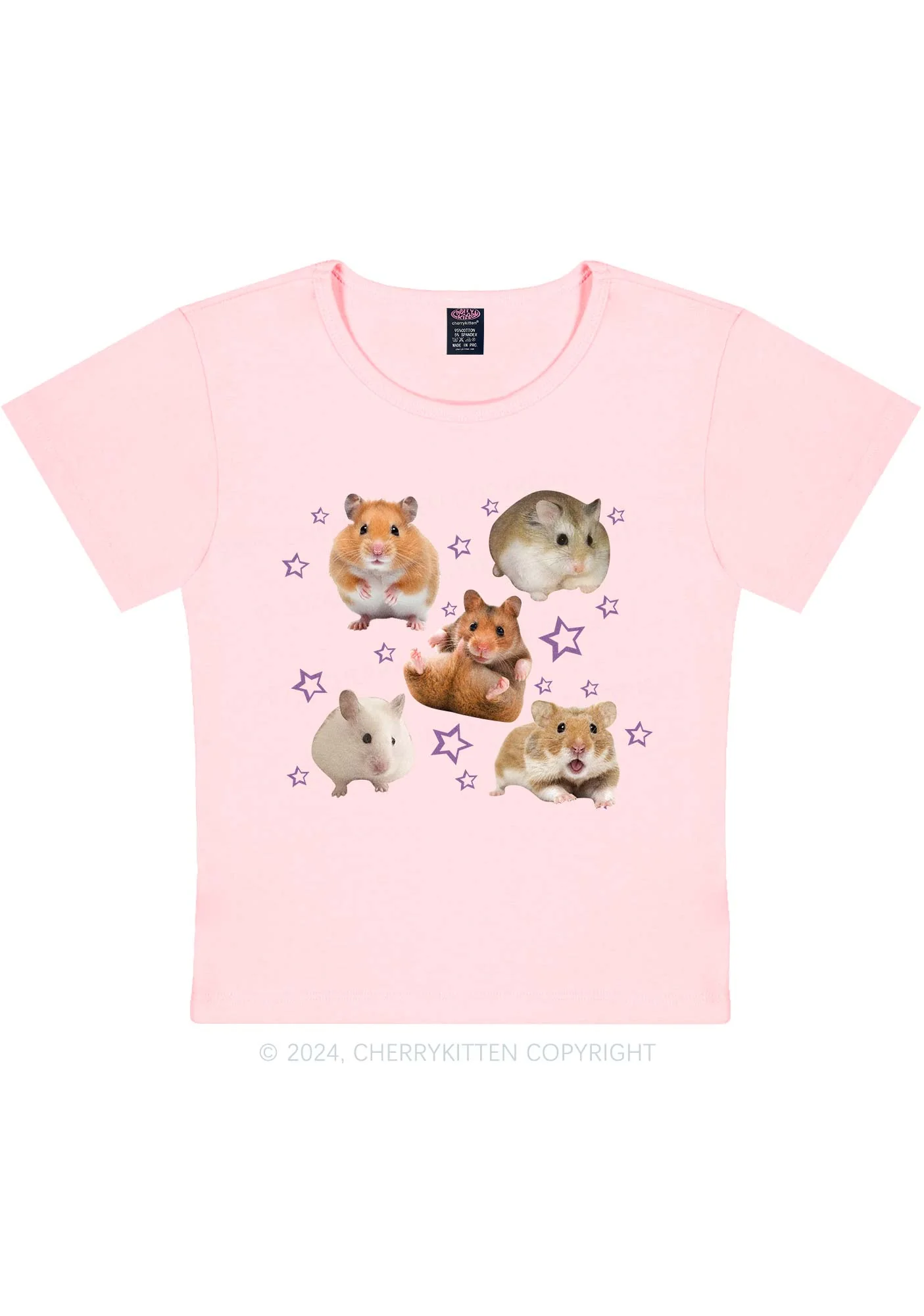 Cute Hamsters Y2K Baby Tee Cherrykitten - Image 7