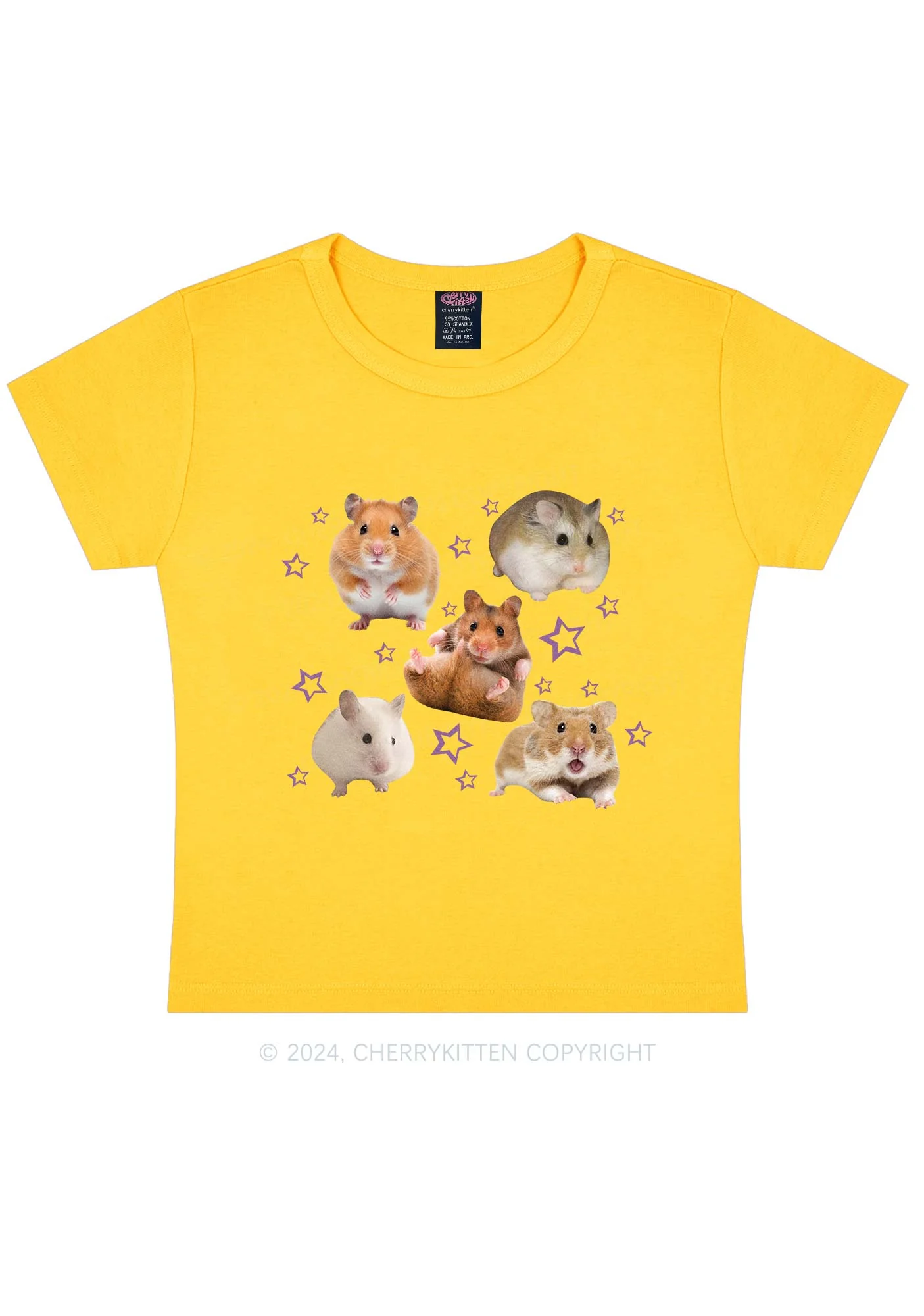 Cute Hamsters Y2K Baby Tee Cherrykitten - Image 8