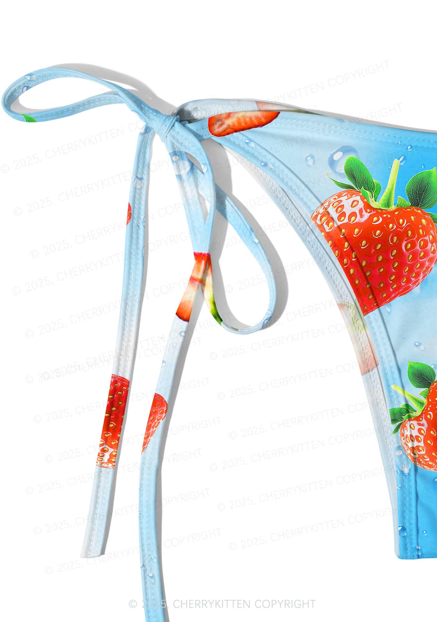 Cute Strawberry Y2K Print Bikini Set Cherrykitten - Image 4