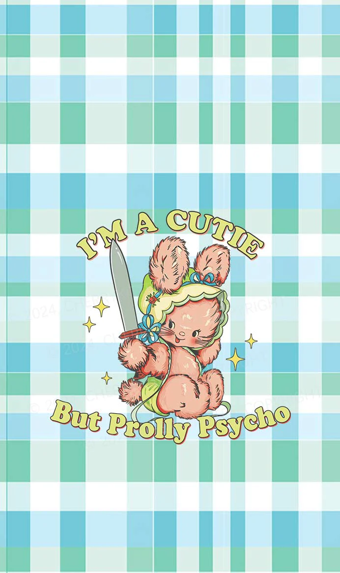 Cutie But Prolly Psycho Y2K Phone Case Cherrykitten - Image 2