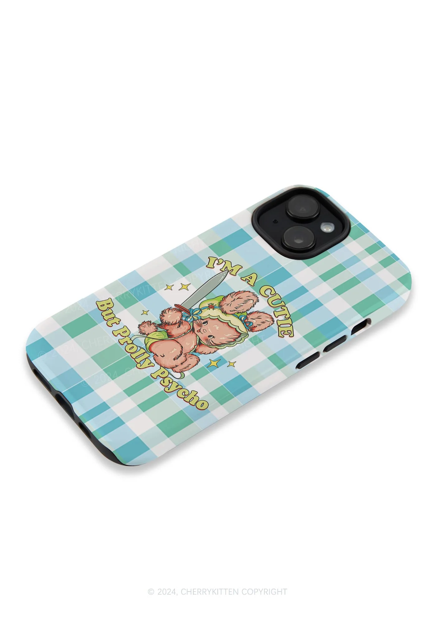 Cutie But Prolly Psycho Y2K Phone Case Cherrykitten - Image 6