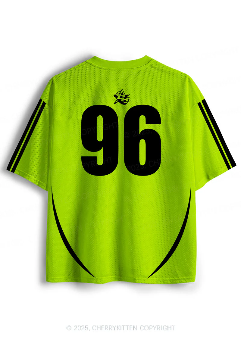Cutsom Green Brat Team Y2K Sport Jersey Shirts Cherrykitten - Image 2