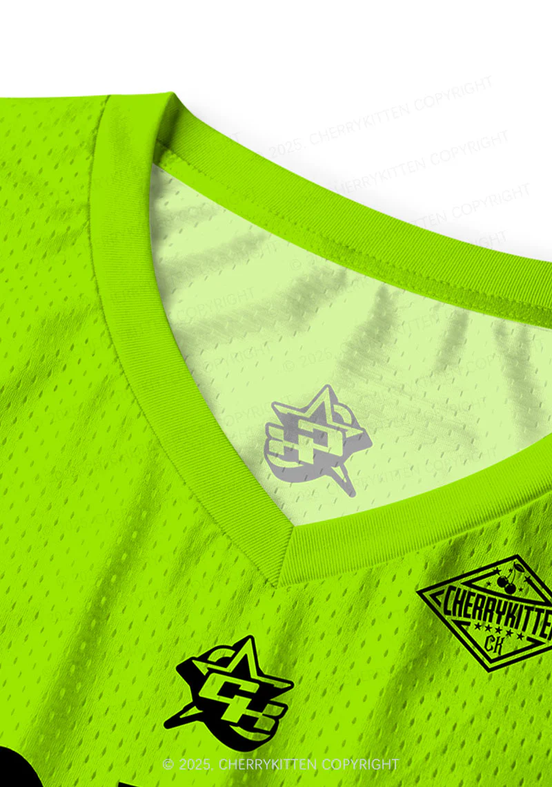 Cutsom Green Bart Team Y2K Sport Jersey Tank Cherrykitten - Image 4