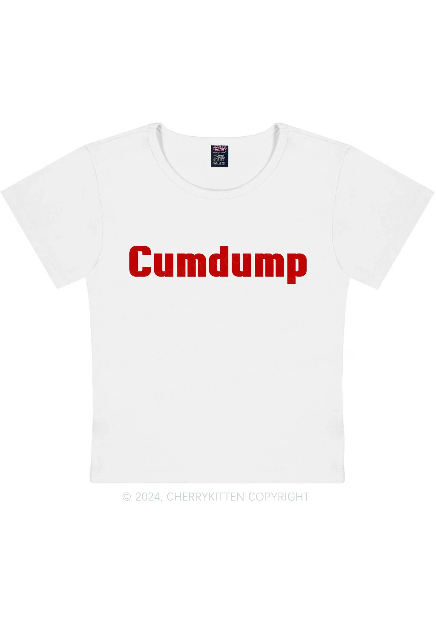 Cxmdump Y2K Baby Tee Cherrykitten - Image 6
