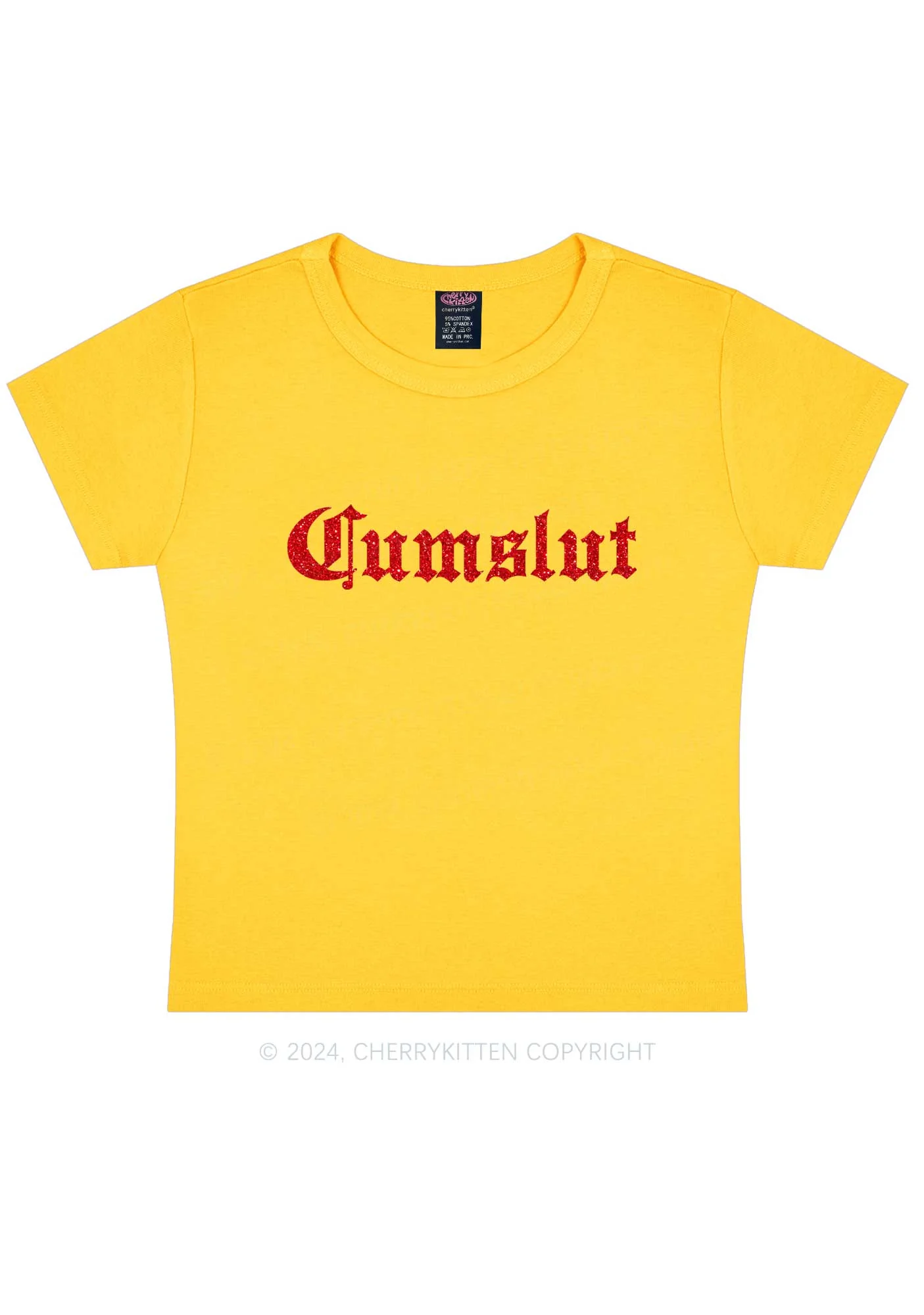 Cxmslxt Y2K Baby Tee Cherrykitten - Image 4