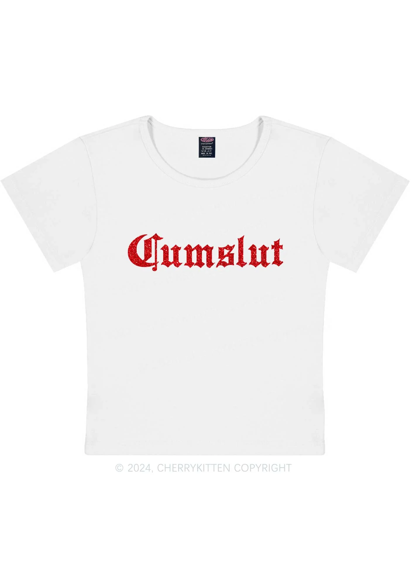 Cxmslxt Y2K Baby Tee Cherrykitten - Image 5