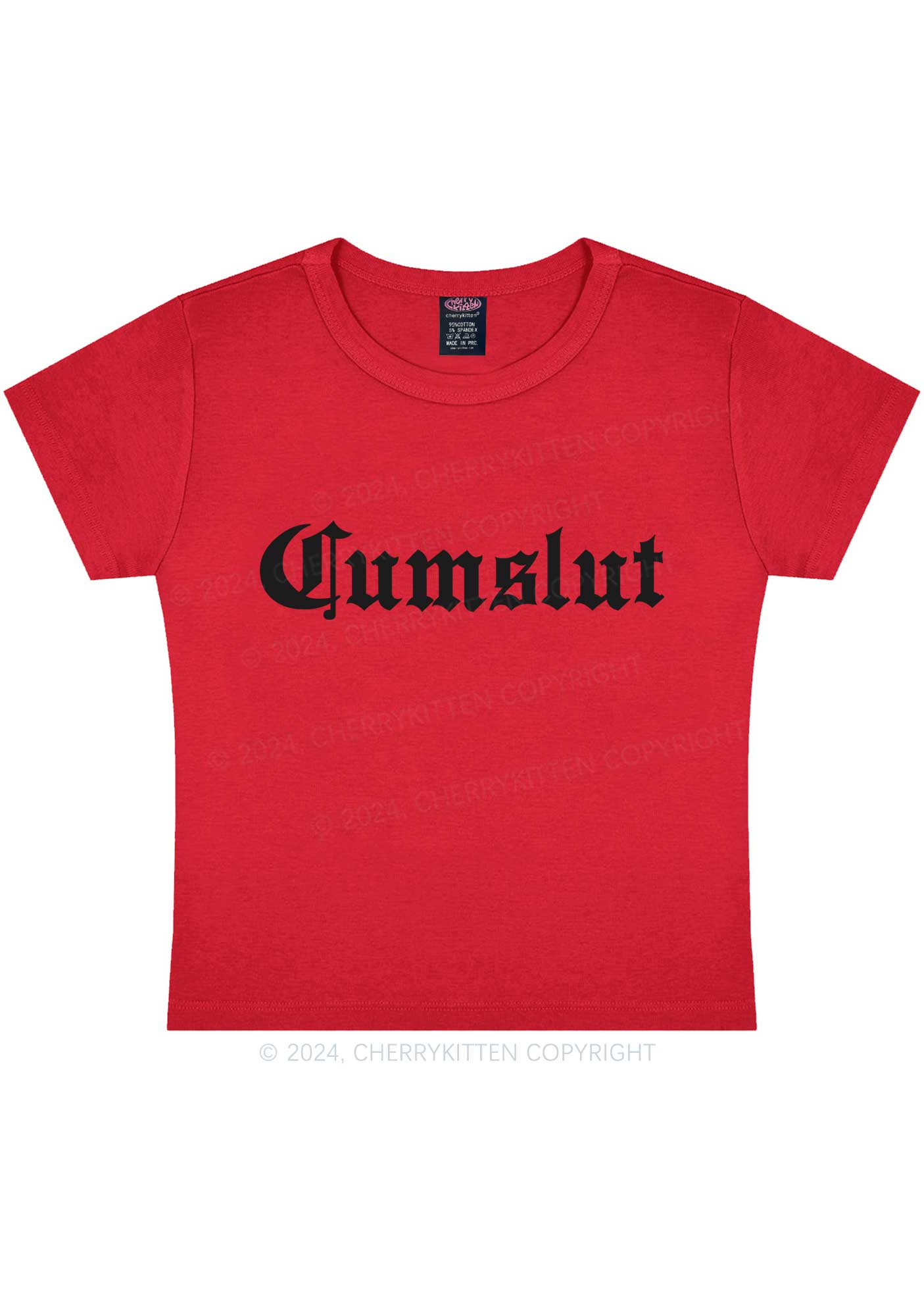 Cxmslxt Y2K Baby Tee Cherrykitten - Image 8