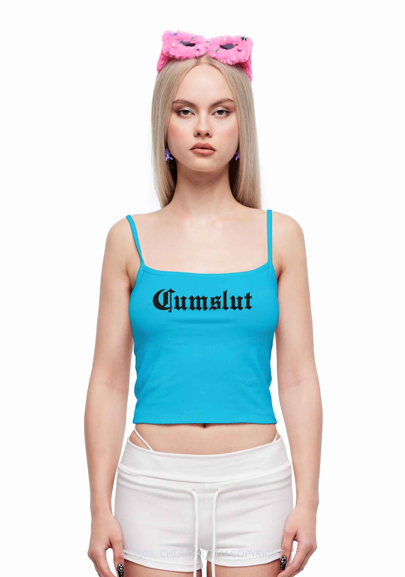 Cxmslxt Y2K Spaghetti Strap Cami Cherrykitten - Image 2