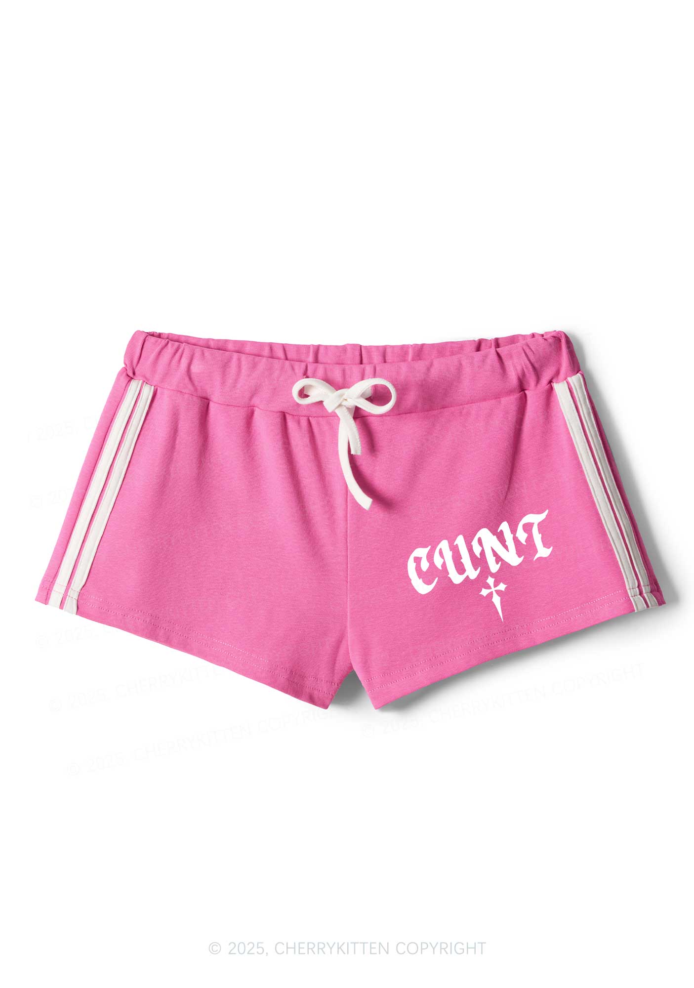 Cxxt Cross Y2K Drawstring Mini Shorts Cherrykitten - Image 2
