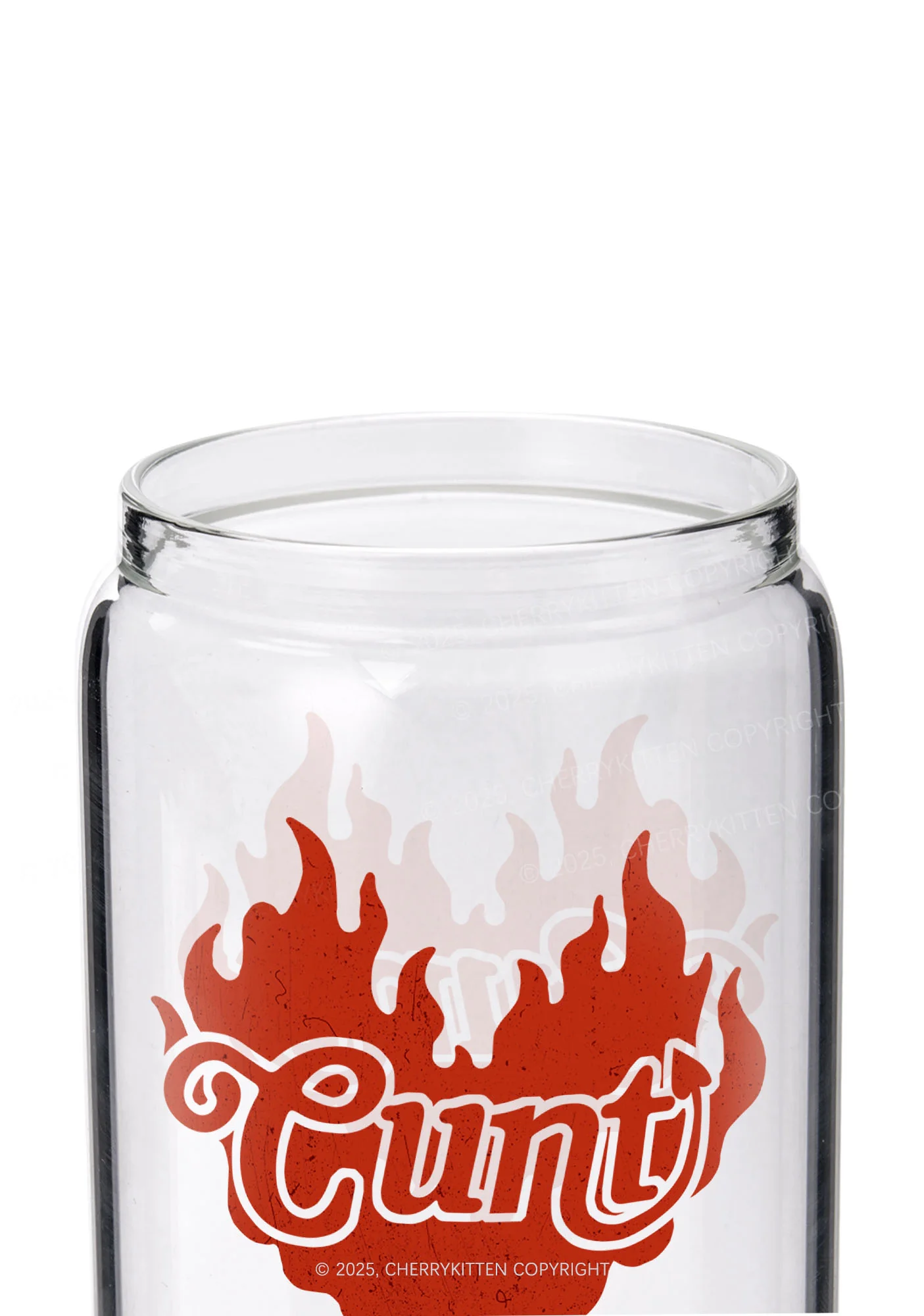 Cxxt Devil Y2K Printed Glass Cup Cherrykitten - Image 2