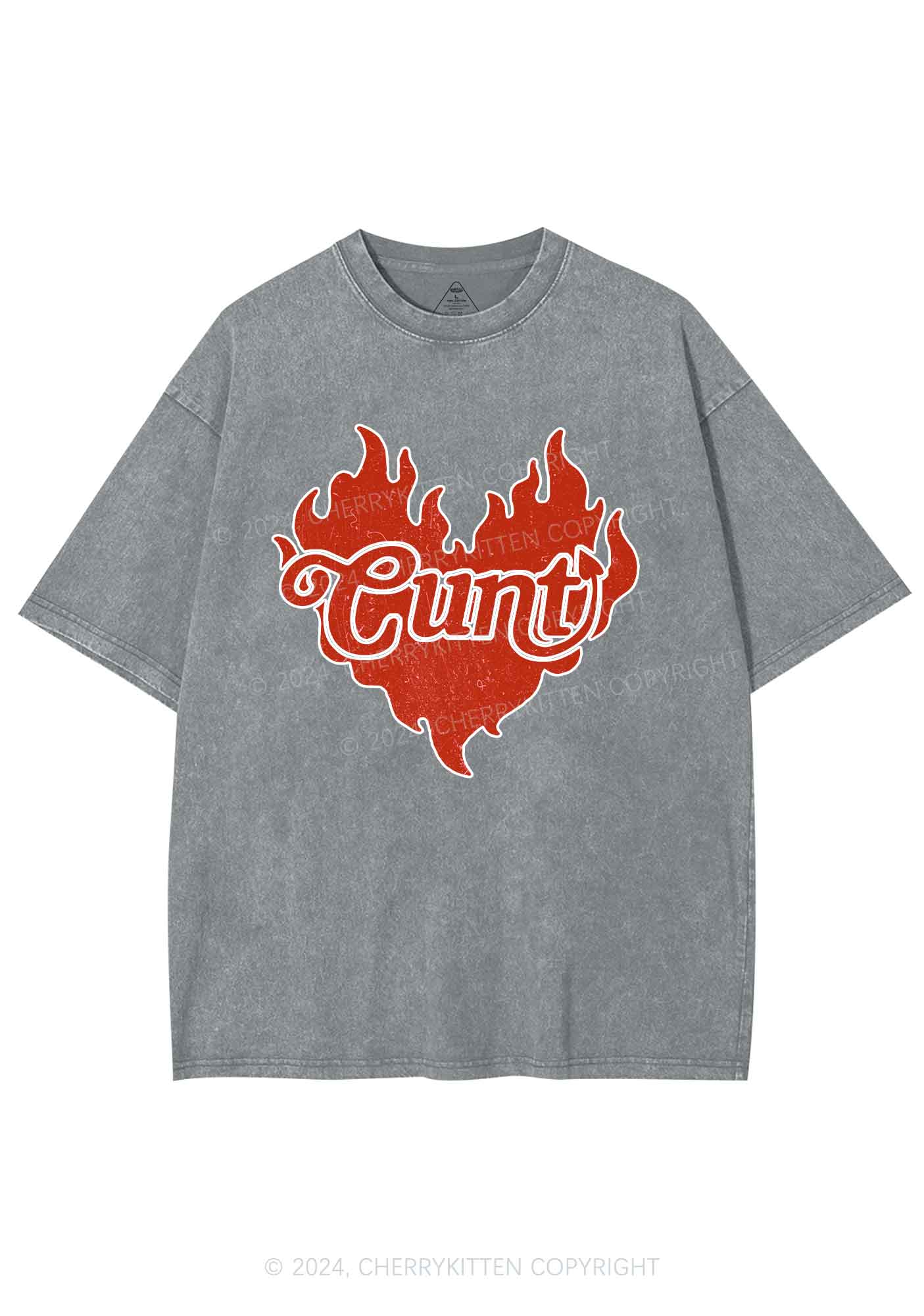 Cxxt Devil Y2K Valentine's Day Washed Tee Cherrykitten - Image 7