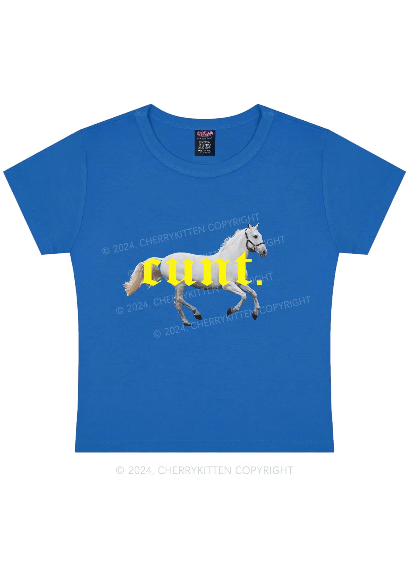 Cxxt Horse Y2K Baby Tee Cherrykitten - Image 11