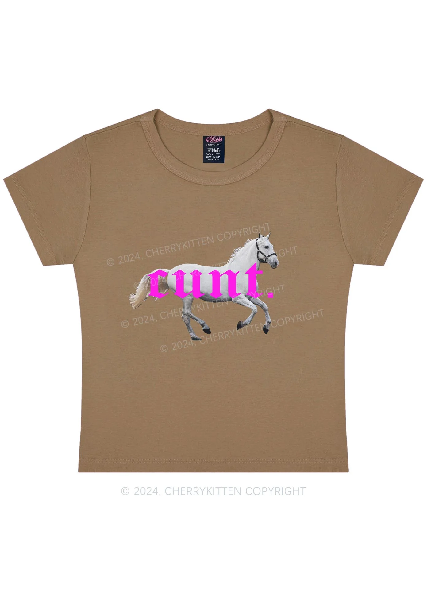 Cxxt Horse Y2K Baby Tee Cherrykitten - Image 12