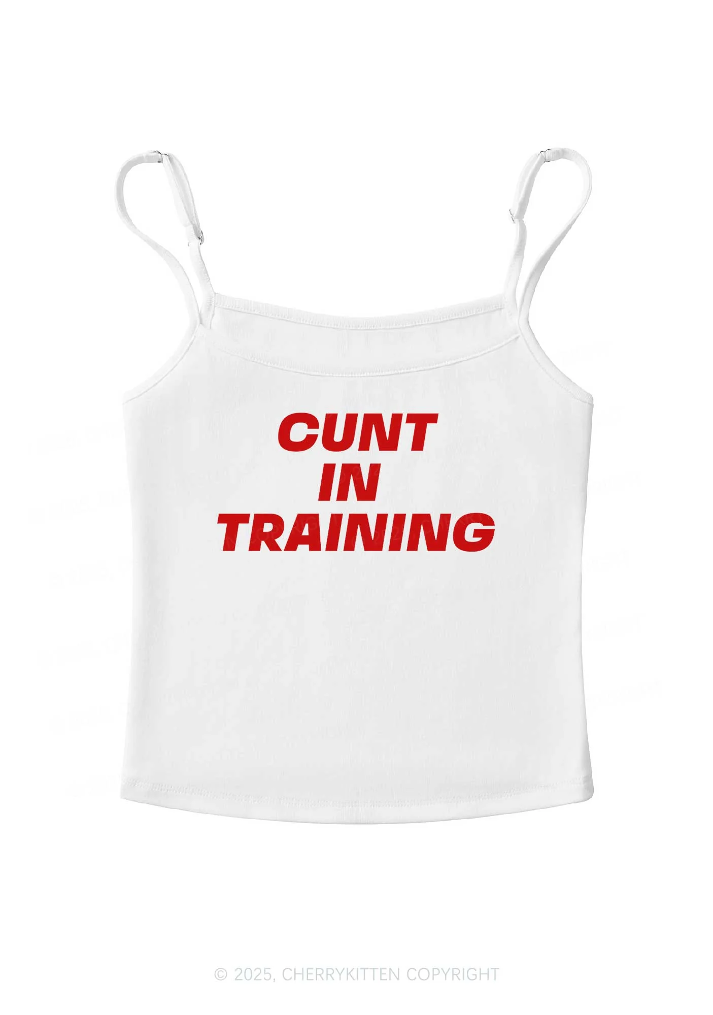 Cxxt In Training Y2K Spaghetti Strap Cami Cherrykitten - Image 3