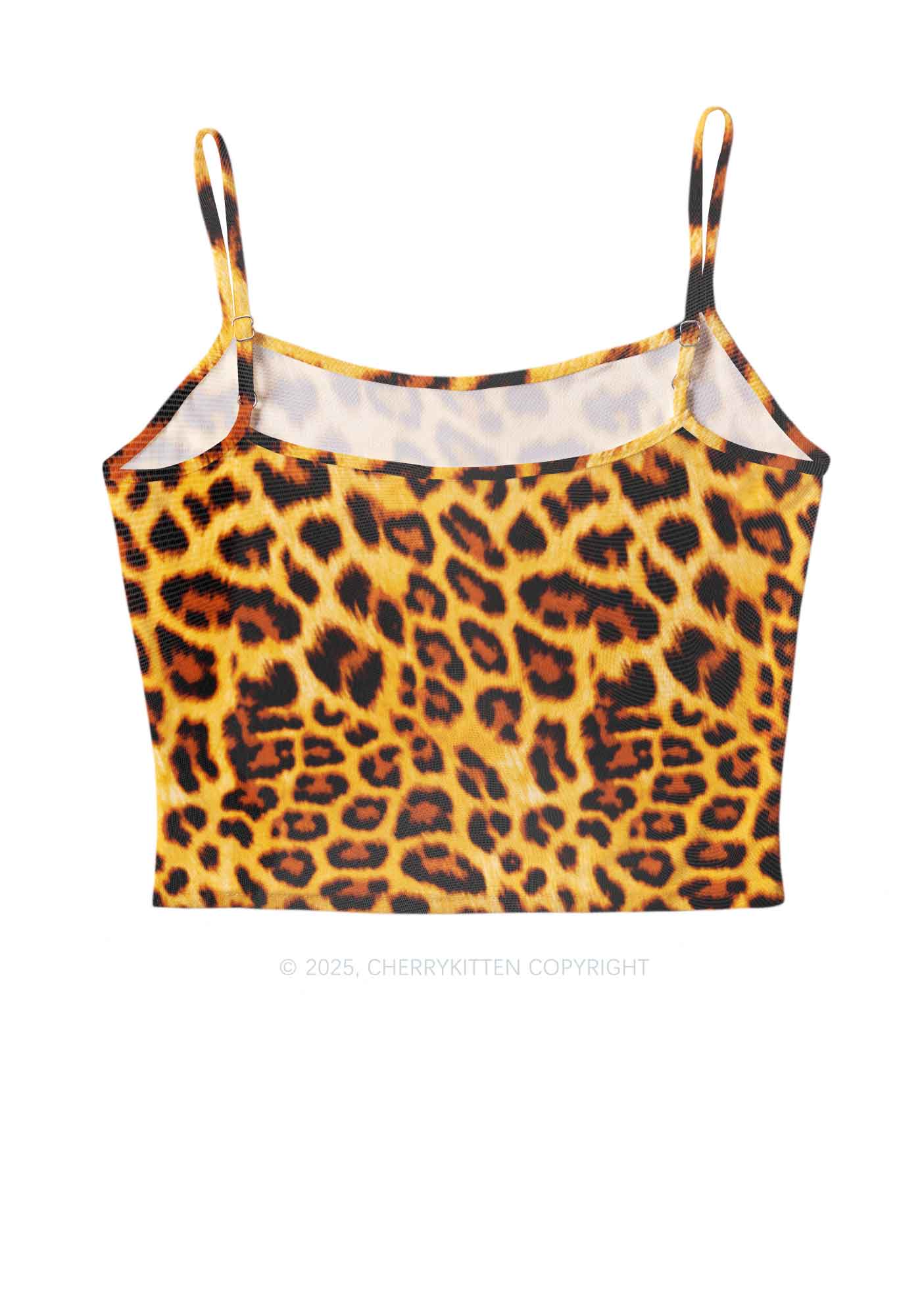 Cxxt Leopard Y2K Mesh Cami Tank Cherrykitten - Image 2