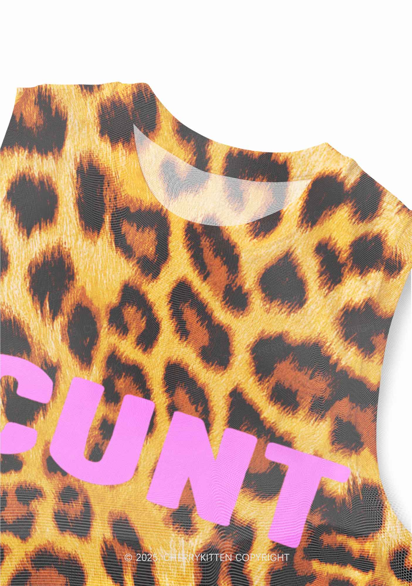 Cxxt Leopard Y2K Mesh Muscle Tank Cherrykitten - Image 2