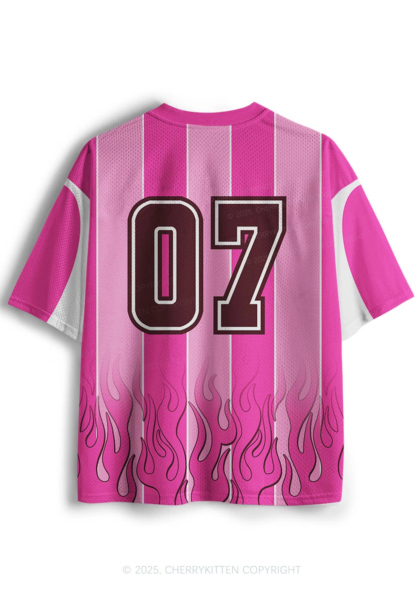 Custom Cxxting Season Y2K Mesh Jersey Shirts Cherrykitten - Image 3