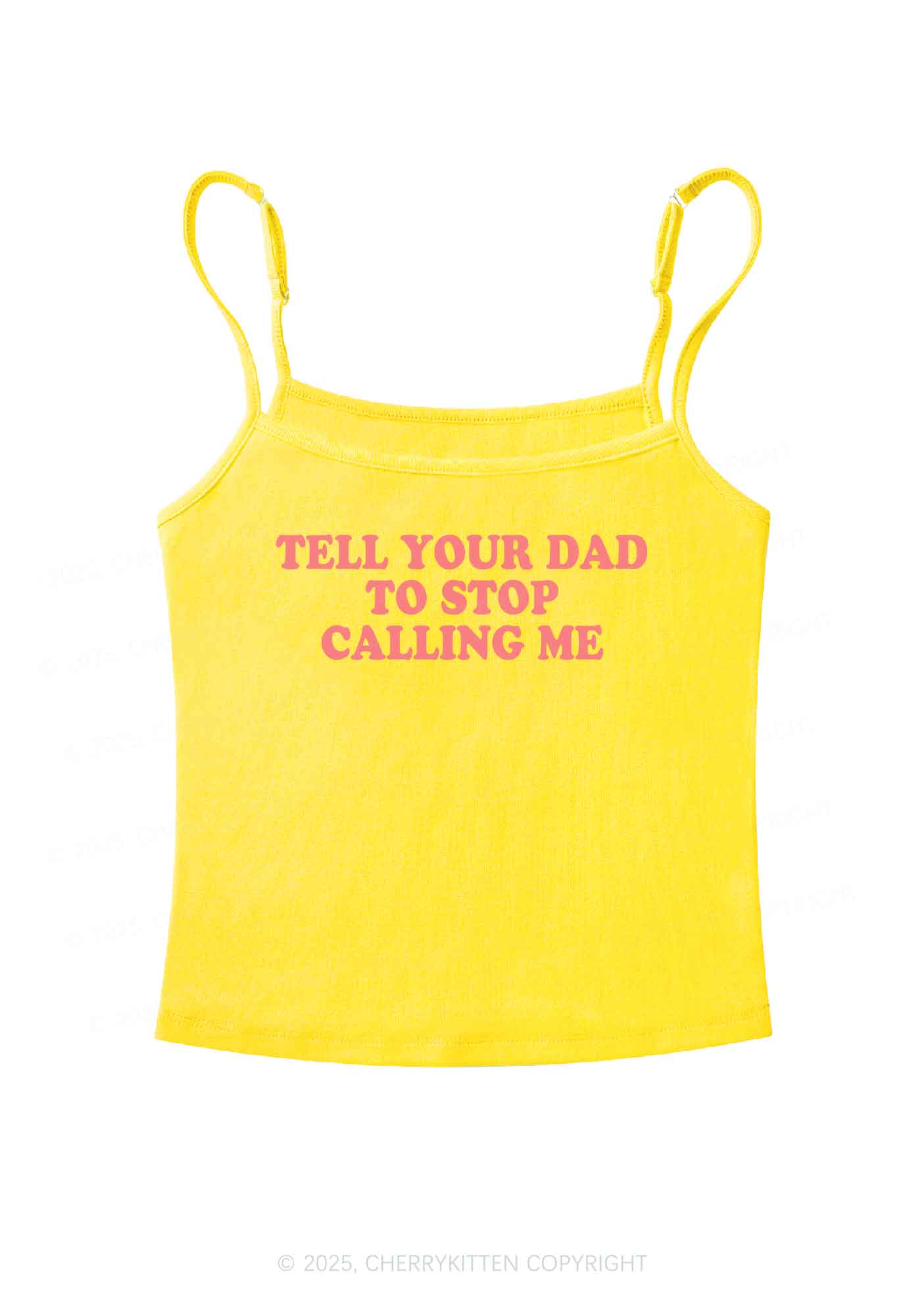 Dad Stop Calling Me Y2K Spaghetti Strap Cami Cherrykitten - Image 5