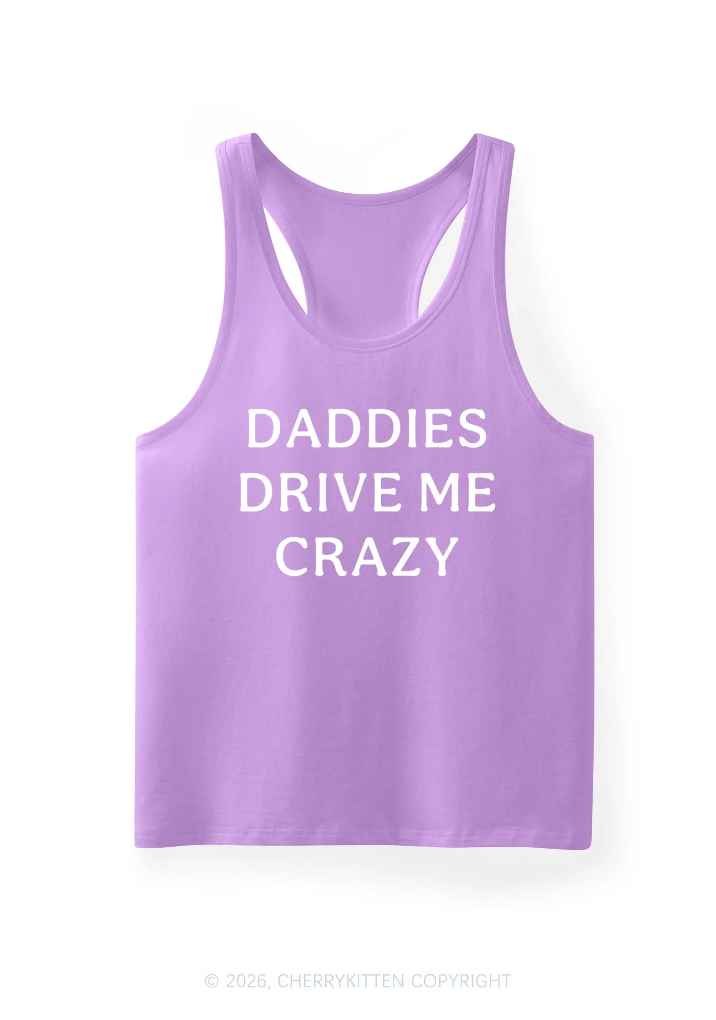 Daddies Drive Me Crazy Y2K Men Racerback Tank Top Cherrykitten - Image 12
