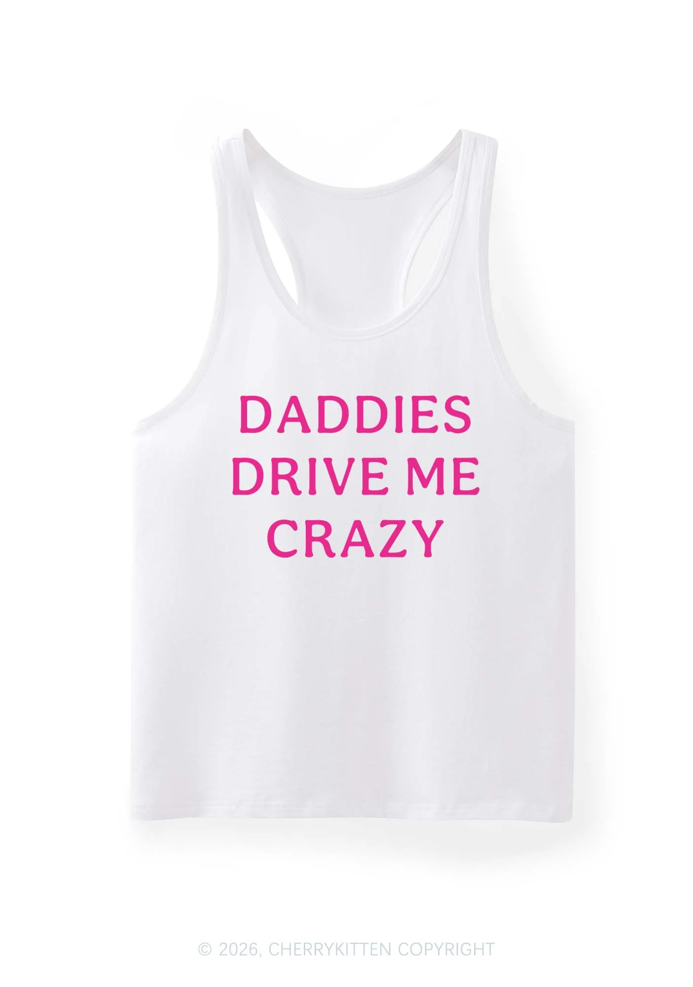 Daddies Drive Me Crazy Y2K Men Racerback Tank Top Cherrykitten - Image 5