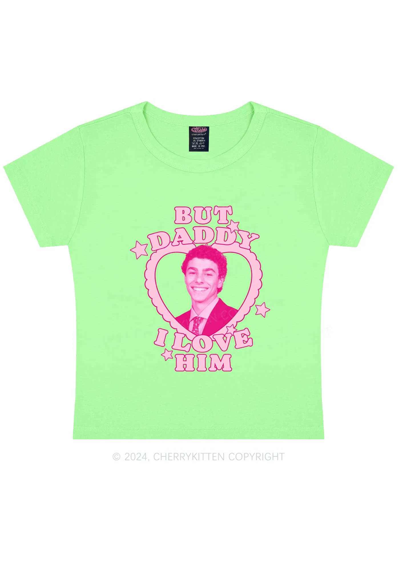 Daddy I Love Him Luigi Y2K Baby Tee Cherrykitten - Image 10