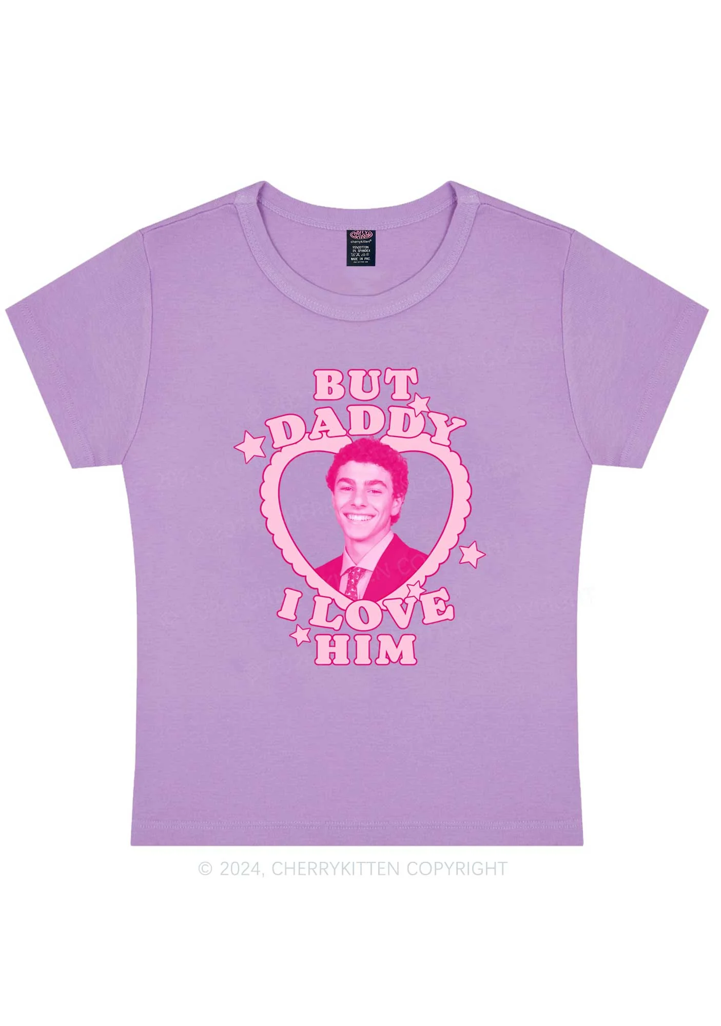 Daddy I Love Him Luigi Y2K Baby Tee Cherrykitten - Image 4