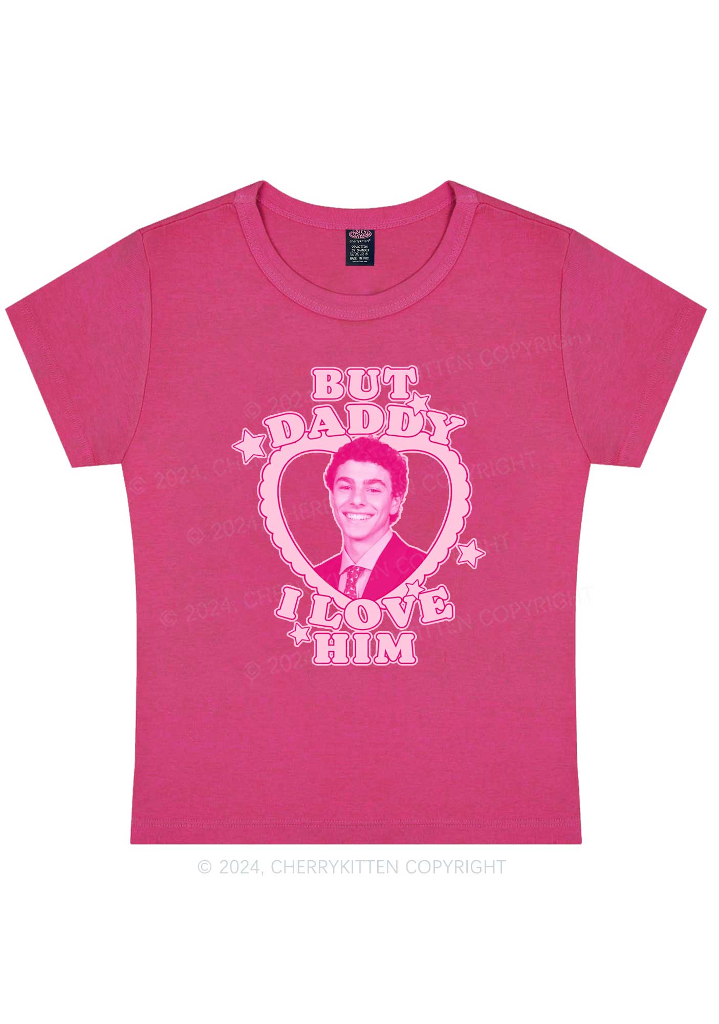 Daddy I Love Him Luigi Y2K Baby Tee Cherrykitten - Image 5