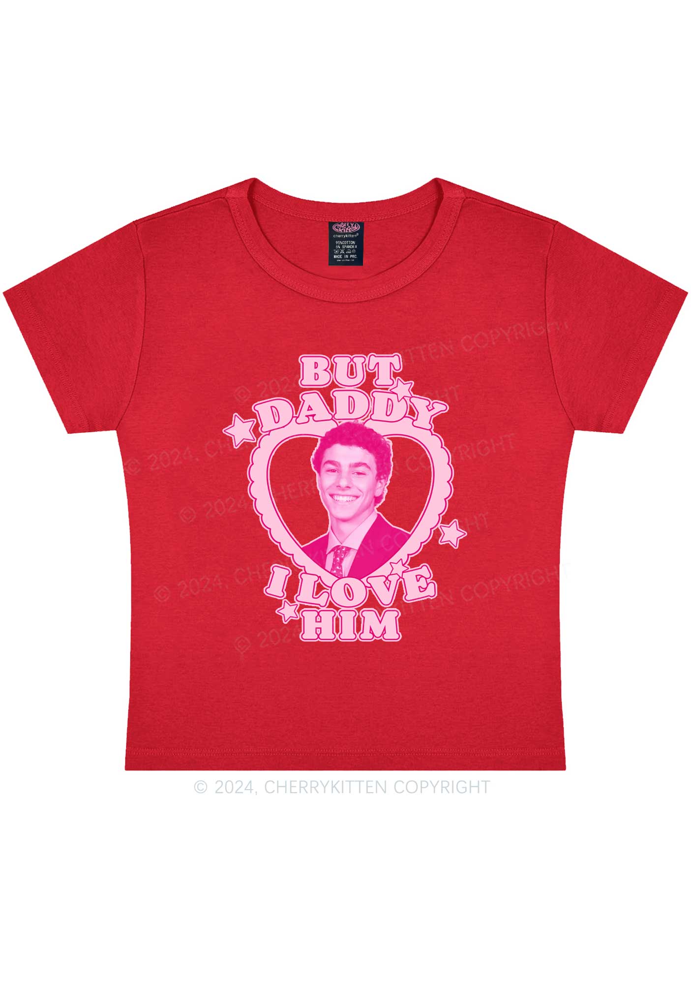 Daddy I Love Him Luigi Y2K Baby Tee Cherrykitten - Image 7