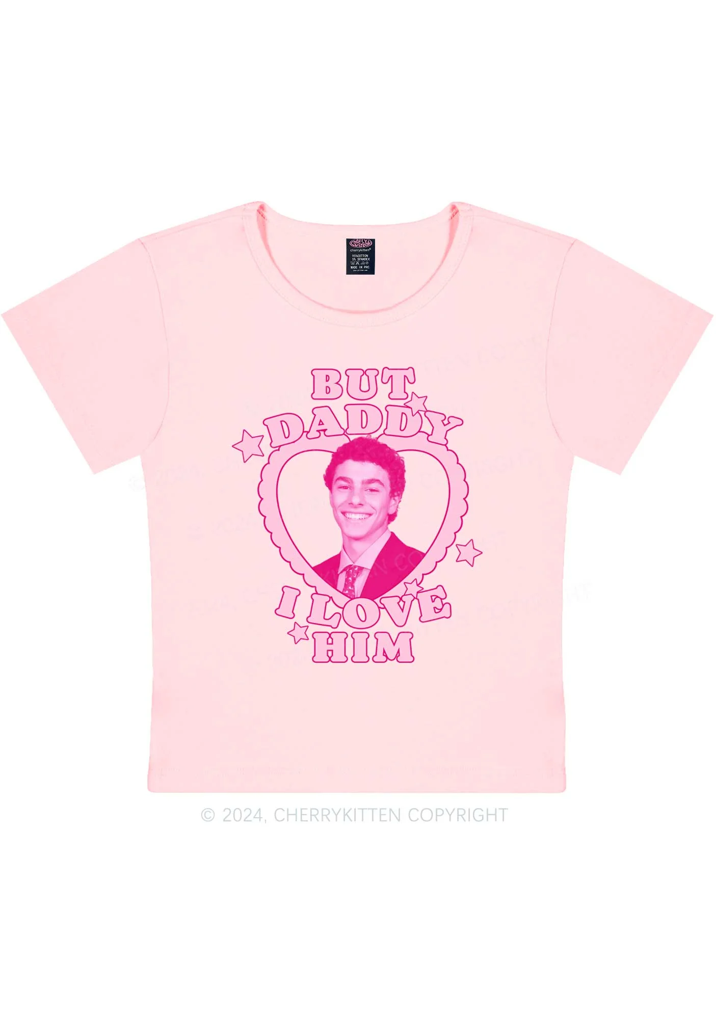 Daddy I Love Him Luigi Y2K Baby Tee Cherrykitten - Image 8