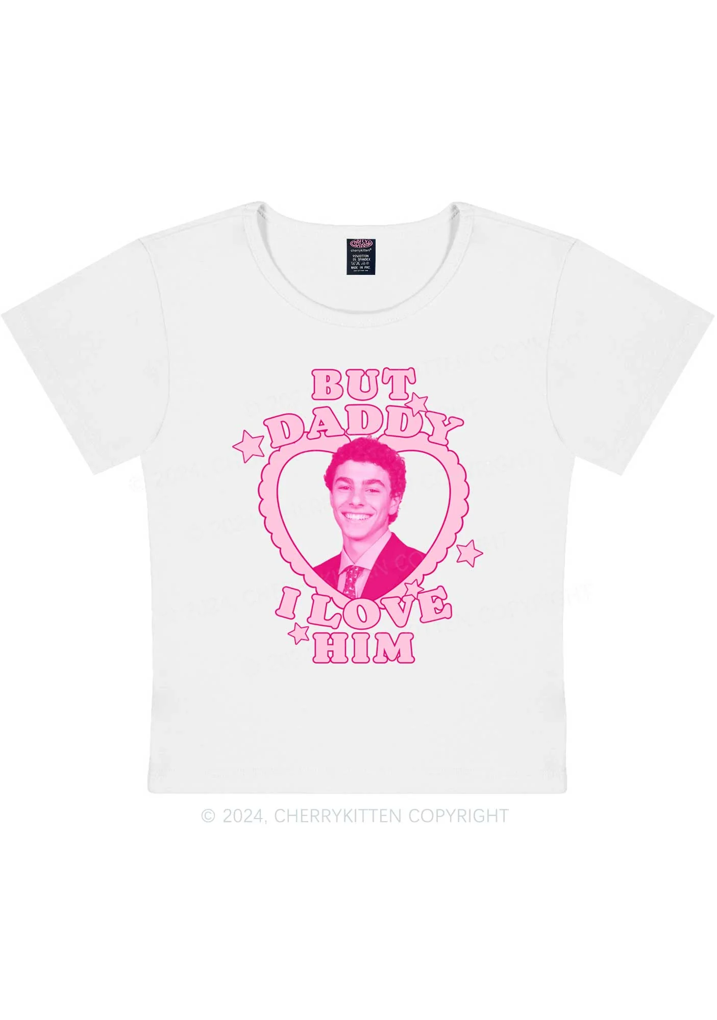 Daddy I Love Him Luigi Y2K Baby Tee Cherrykitten - Image 9