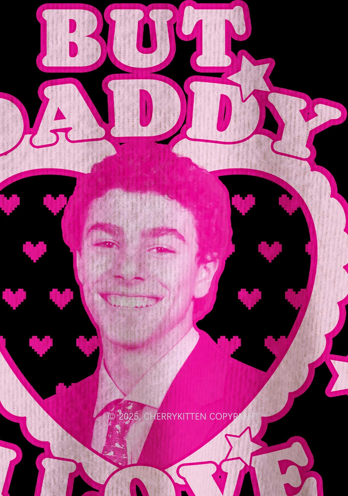 Daddy I Love Him Luigi Y2K Christmas Knit Sweatshirt Cherrykitten - Image 6