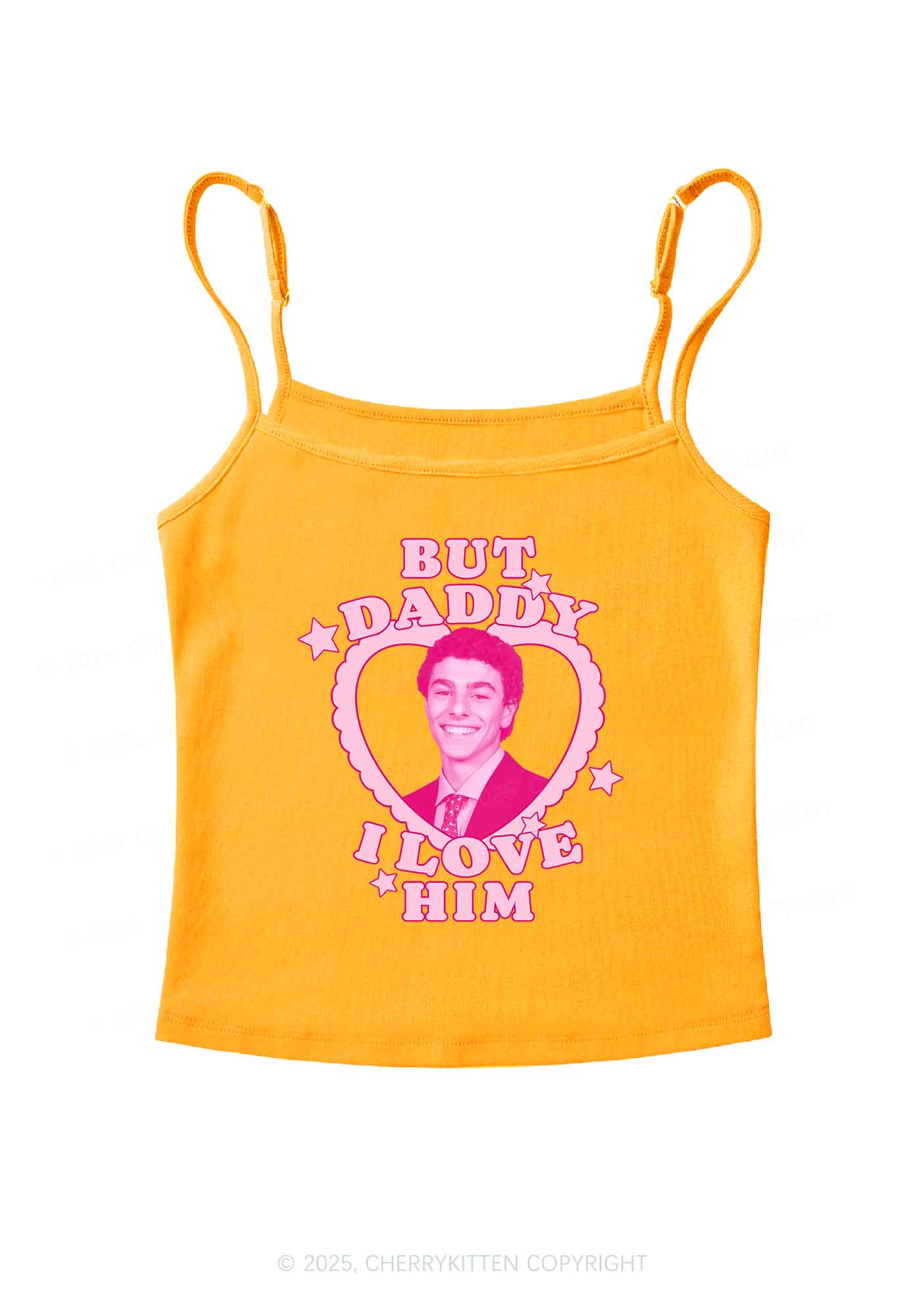 Daddy I Love Him Luigi Y2K Spaghetti Strap Cami Cherrykitten - Image 2