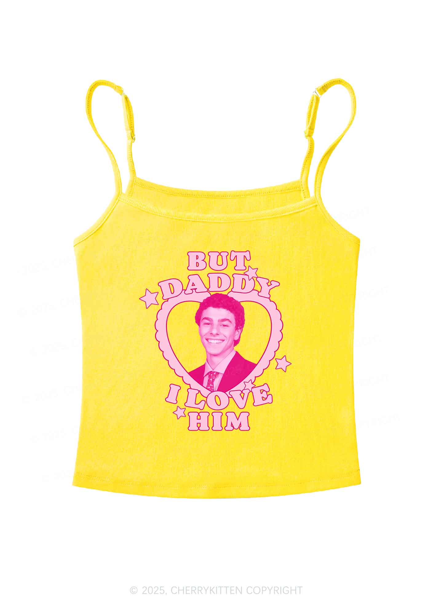 Daddy I Love Him Luigi Y2K Spaghetti Strap Cami Cherrykitten - Image 7