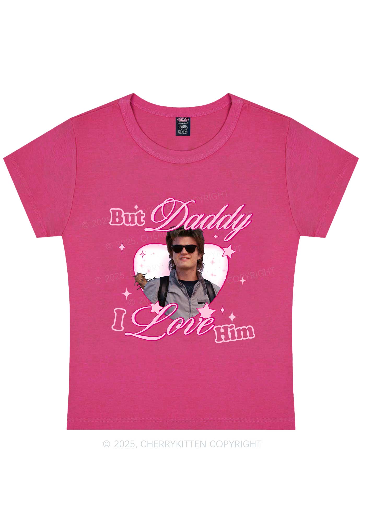 Daddy I Love Him Y2K Baby Tee Cherrykitten - Image 5