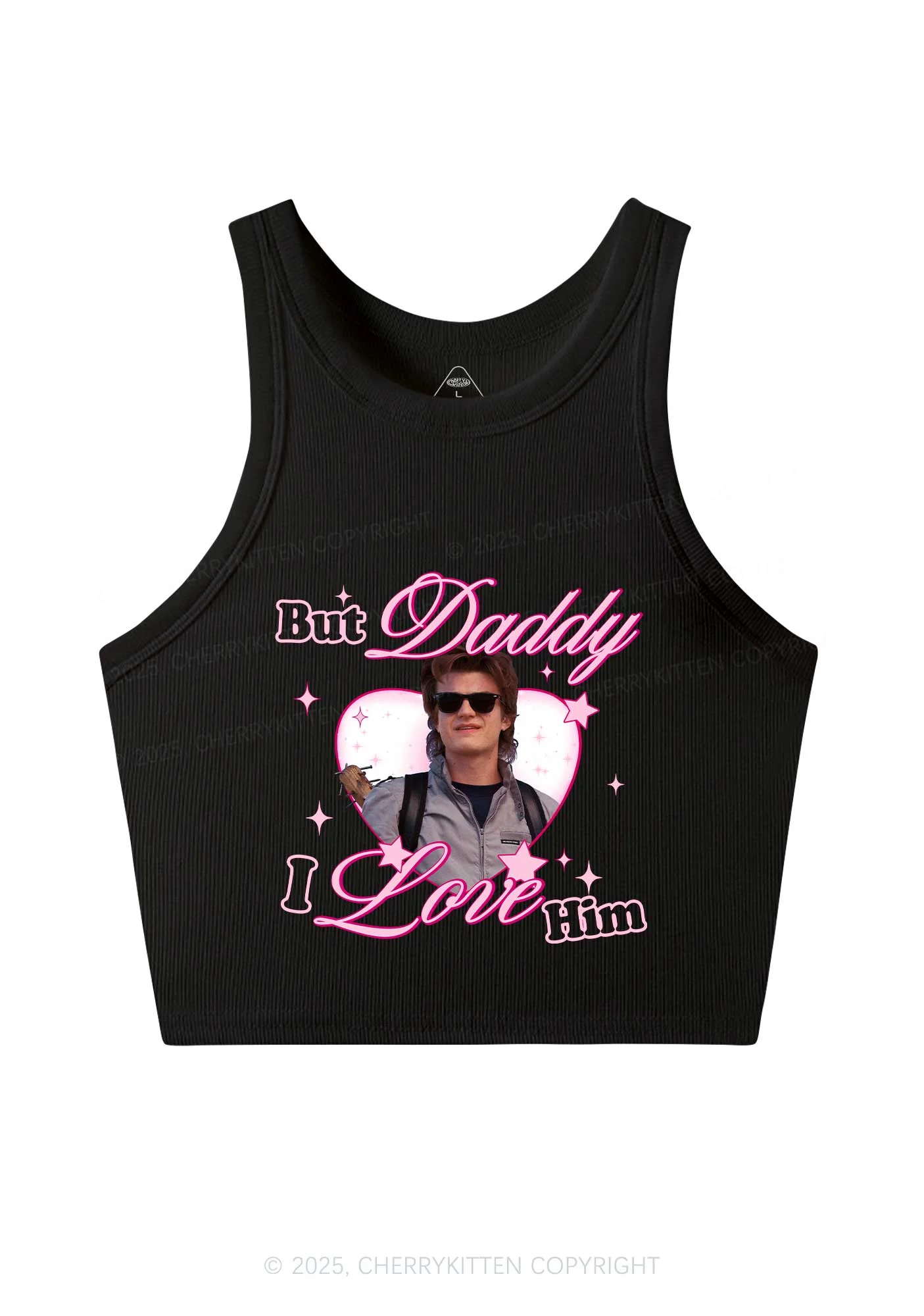 Daddy I Love Him Y2K Crop Tank Top Cherrykitten - Image 3