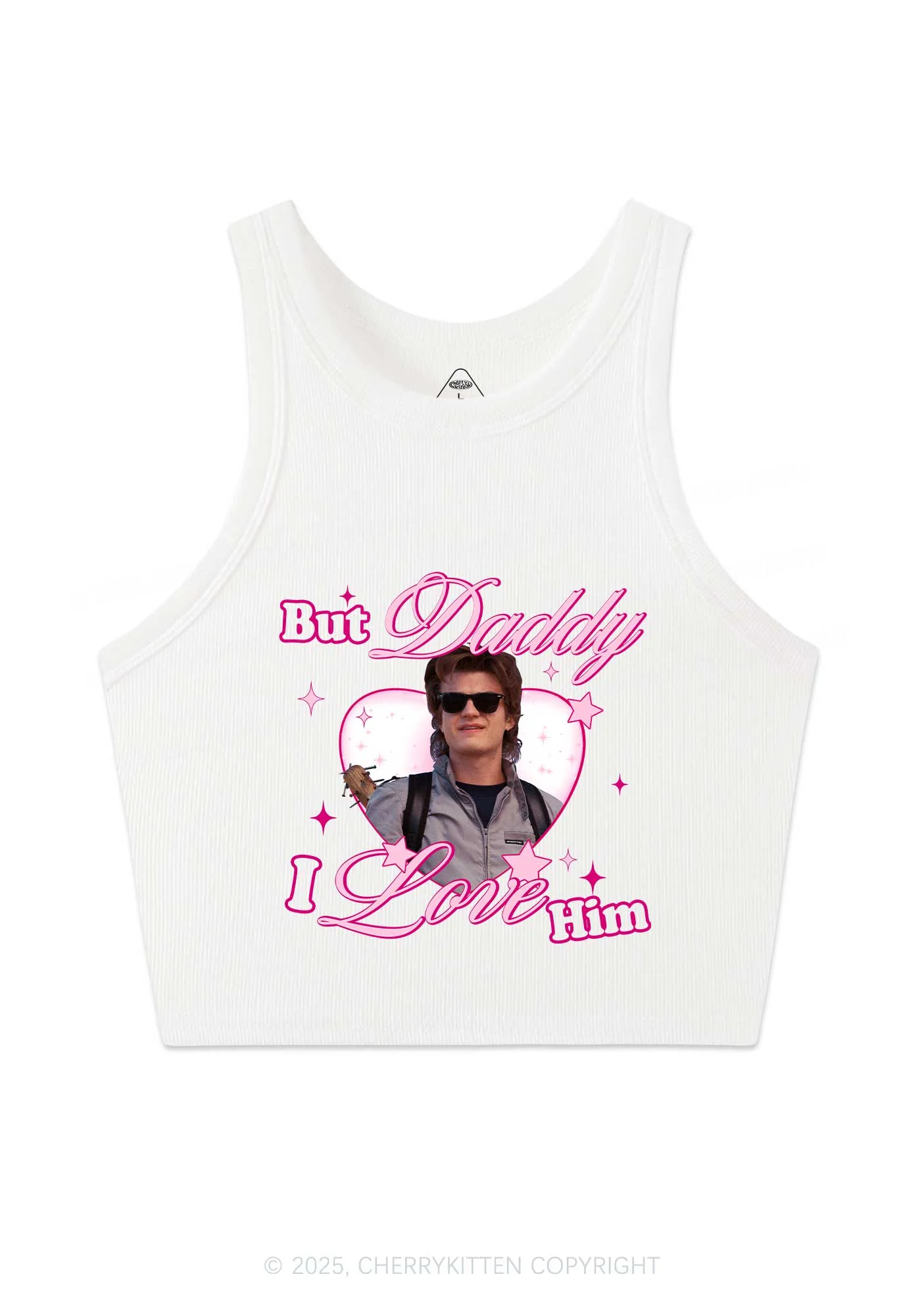 Daddy I Love Him Y2K Crop Tank Top Cherrykitten - Image 4
