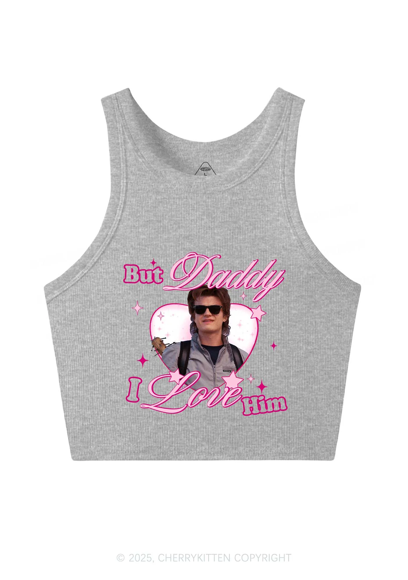 Daddy I Love Him Y2K Crop Tank Top Cherrykitten - Image 5