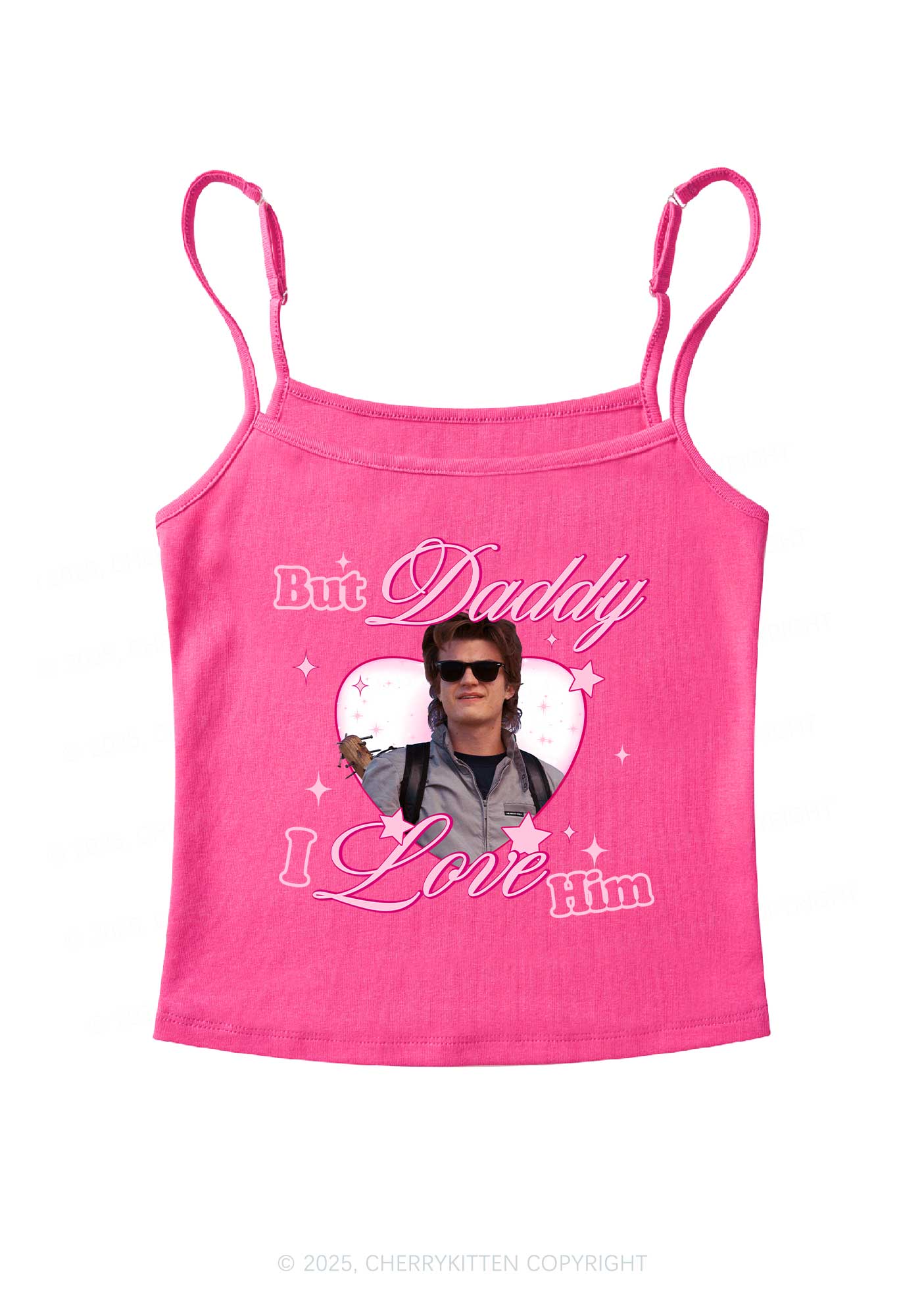 Daddy I Love Him Y2K Spaghetti Strap Cami Cherrykitten - Image 4