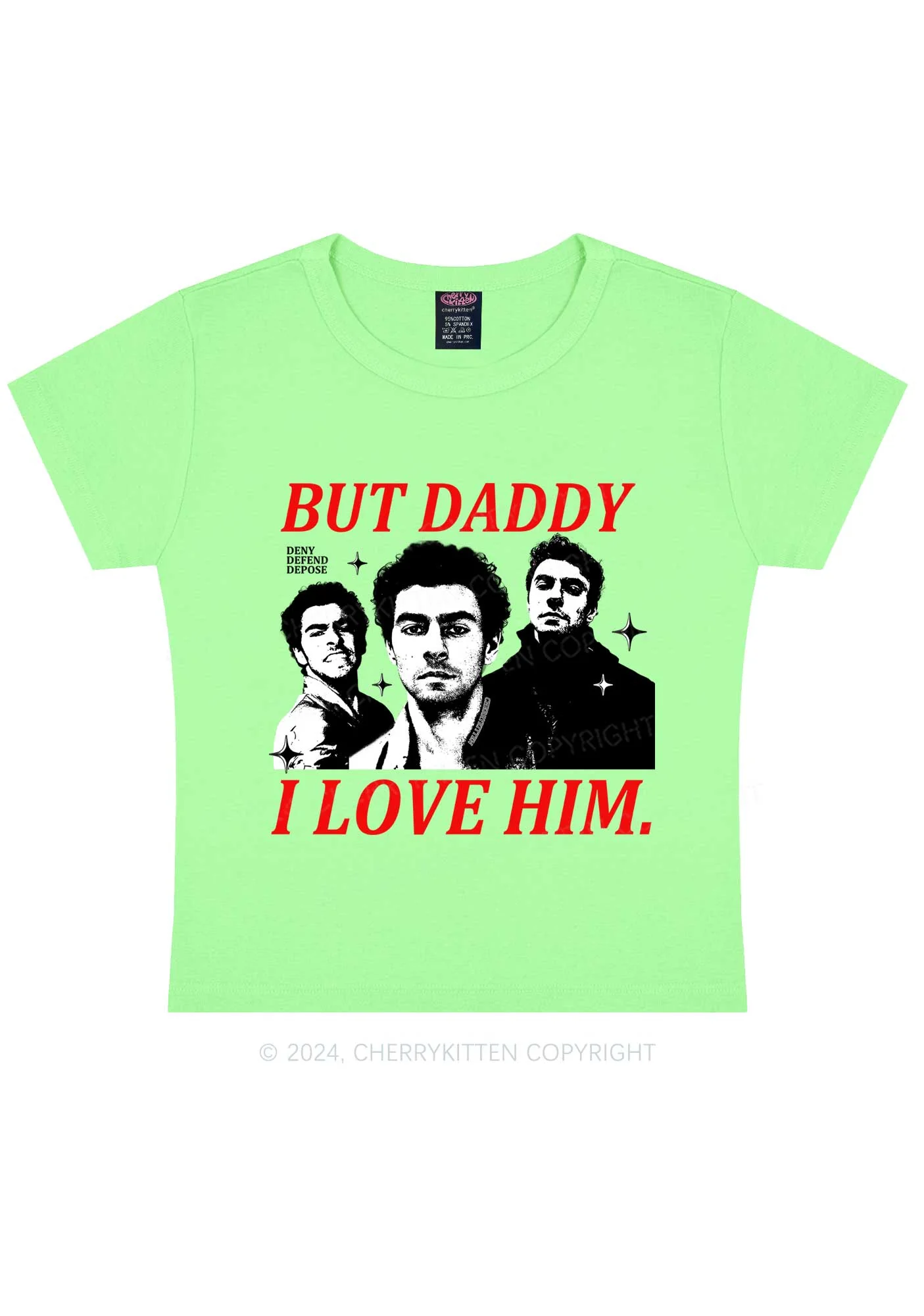 Daddy I Love Luigi Y2K Baby Tee Cherrykitten - Image 11