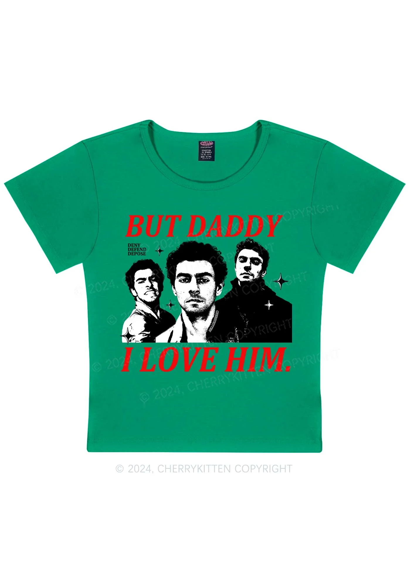 Daddy I Love Luigi Y2K Baby Tee Cherrykitten - Image 12