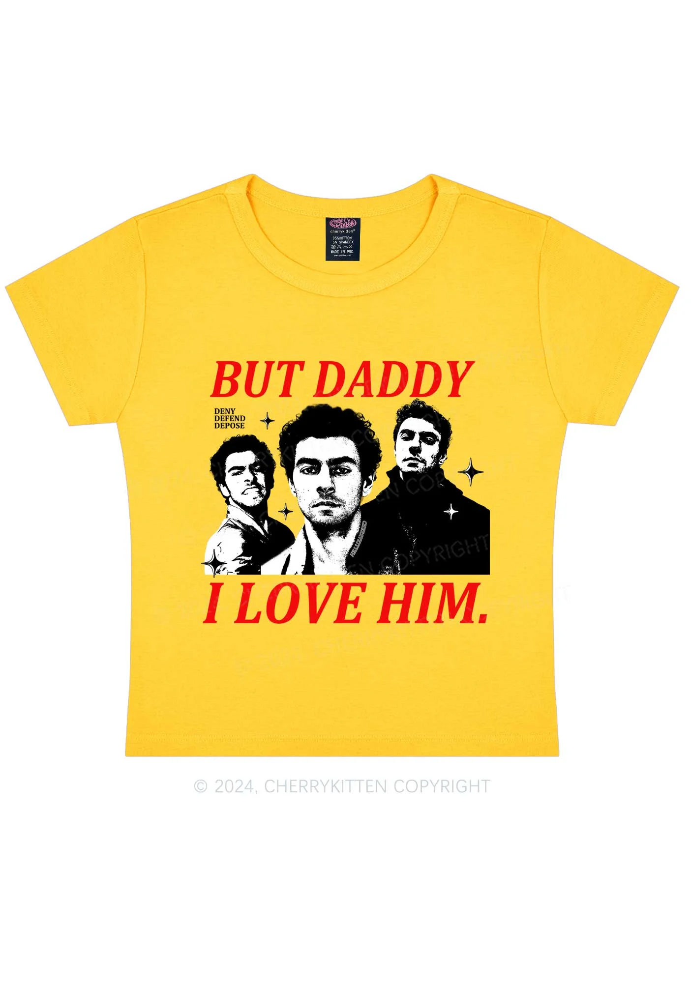 Daddy I Love Luigi Y2K Baby Tee Cherrykitten - Image 5