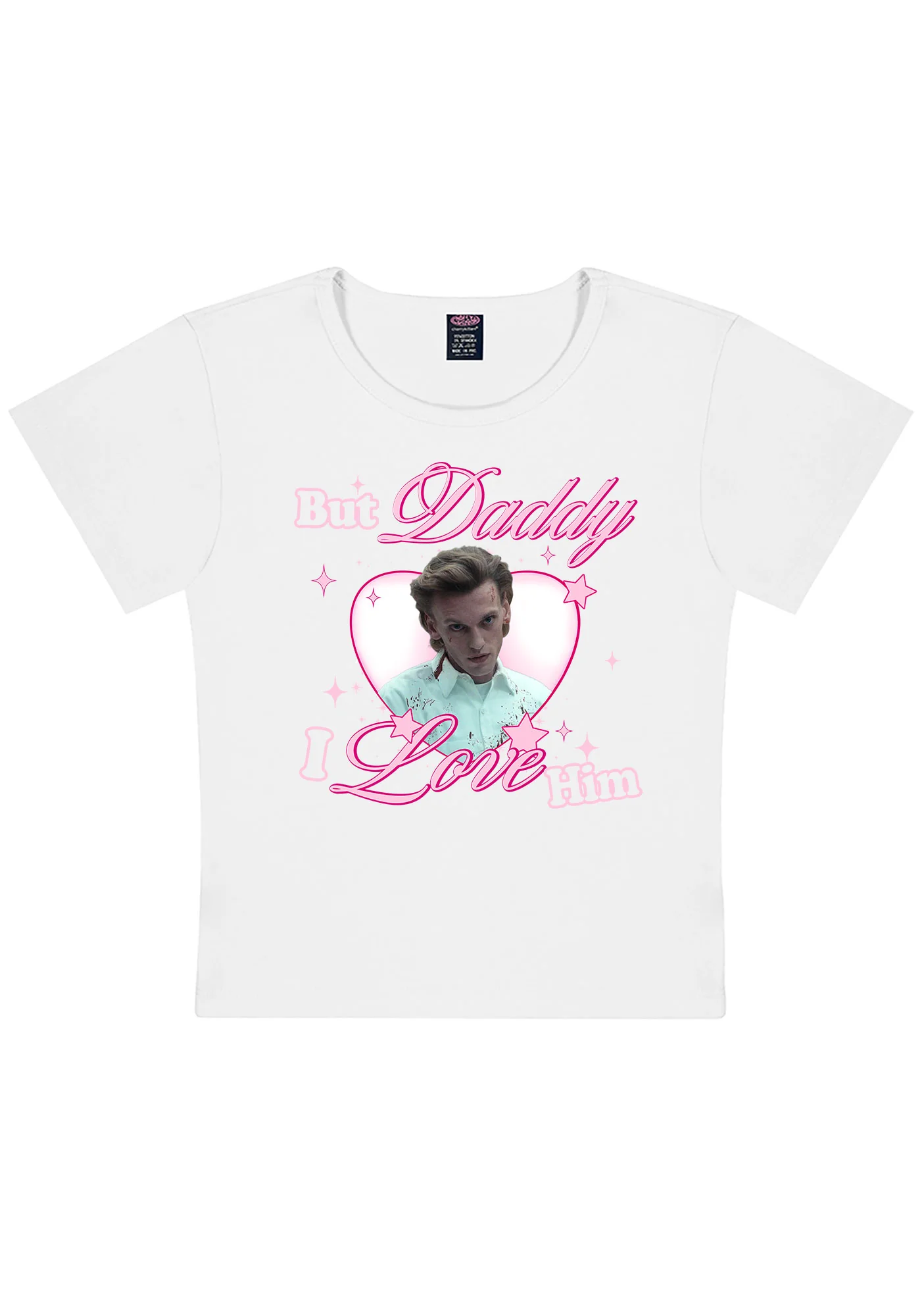 Daddy I Love Number One Y2K Baby Tee Cherrykitten - Image 4