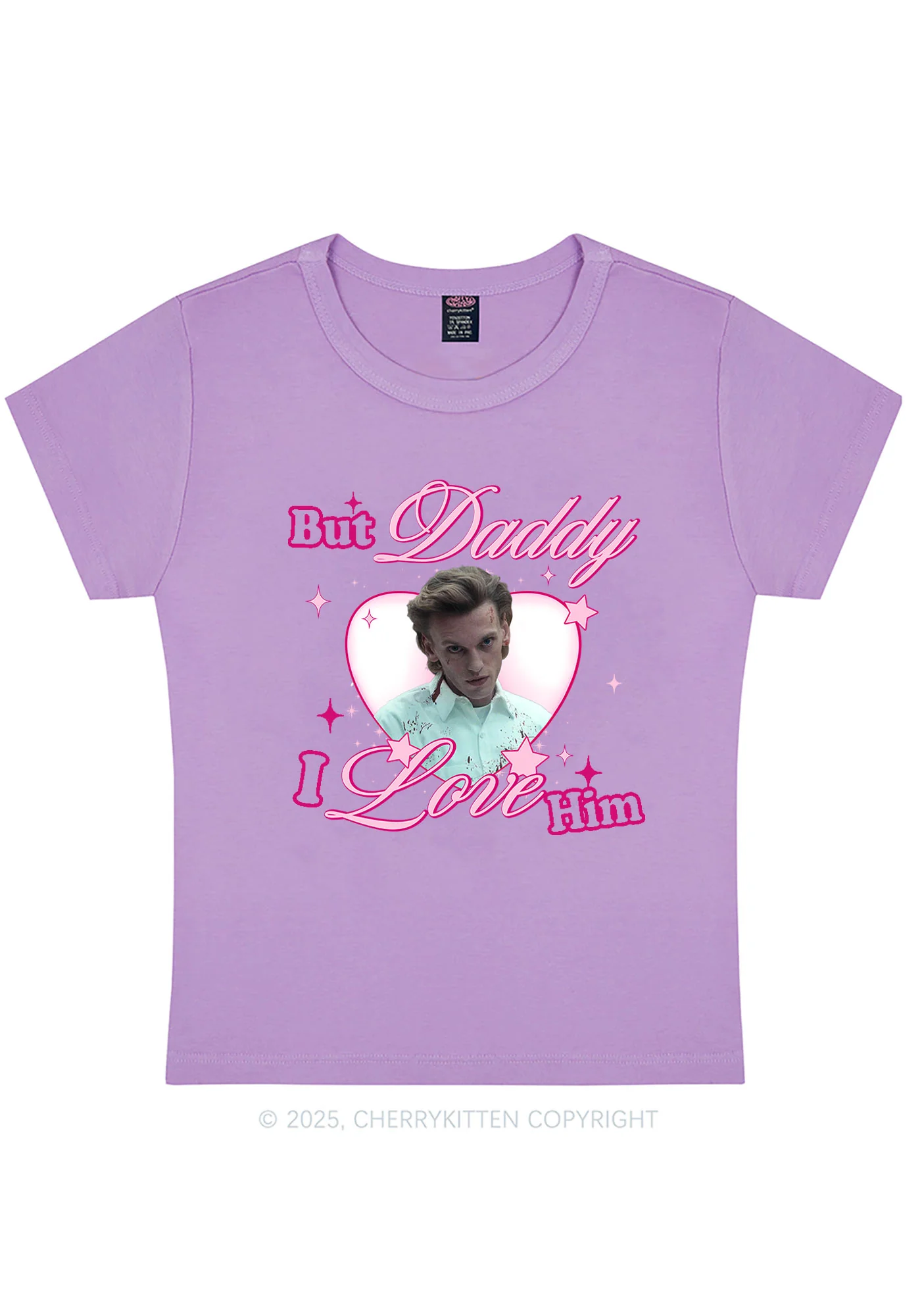 Daddy I Love Number One Y2K Baby Tee Cherrykitten - Image 6