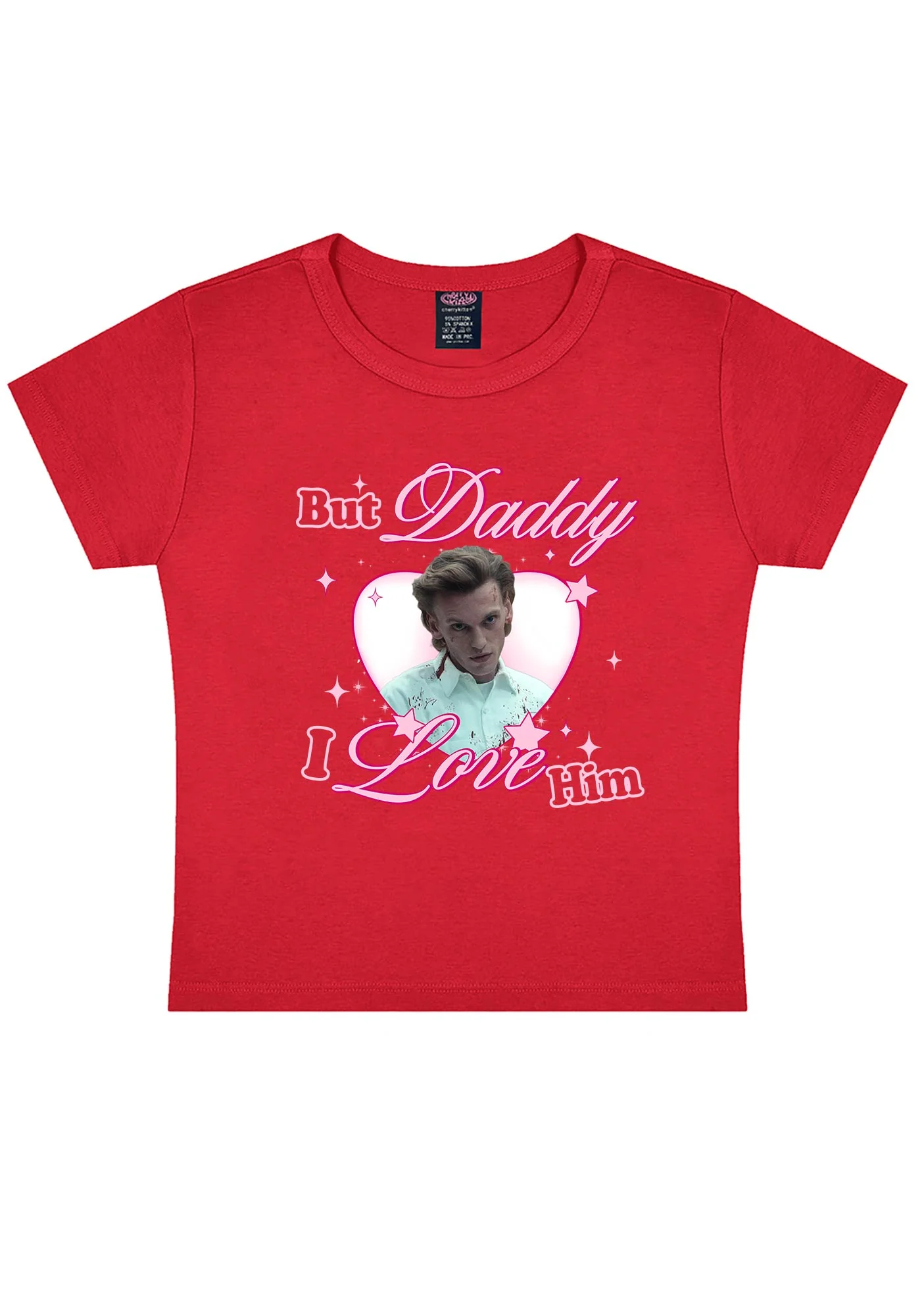 Daddy I Love Number One Y2K Baby Tee Cherrykitten - Image 7