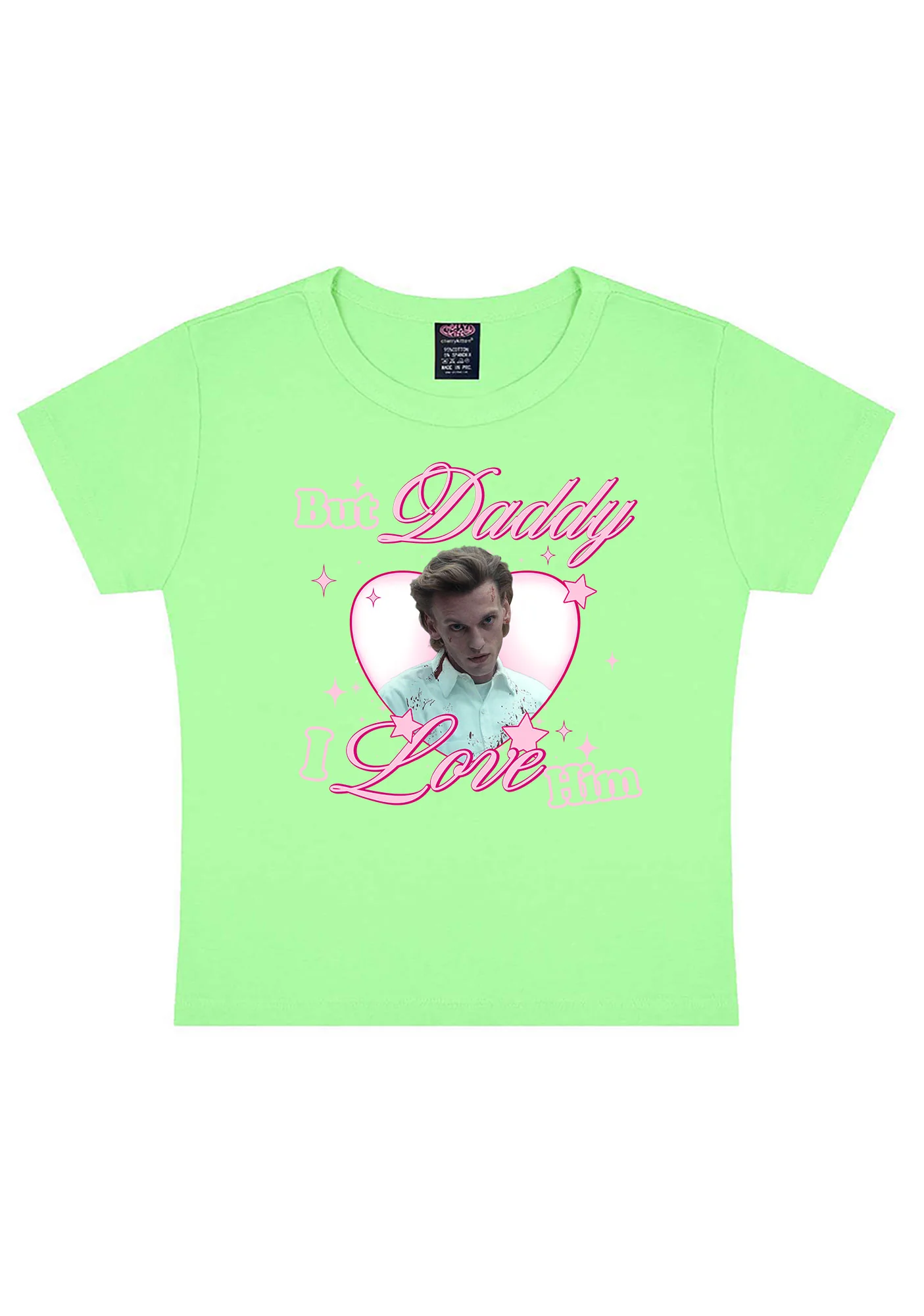 Daddy I Love Number One Y2K Baby Tee Cherrykitten - Image 9