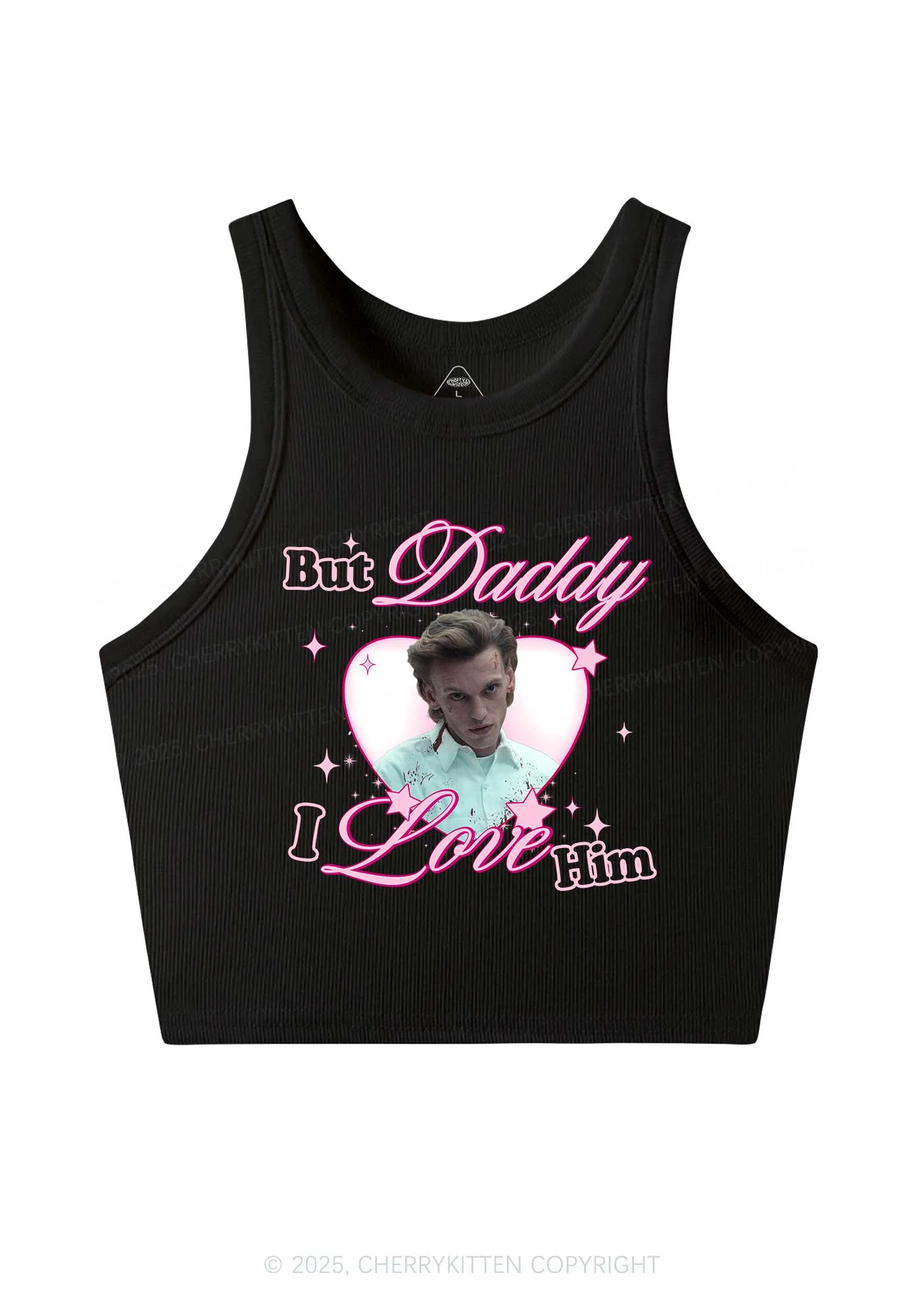 Daddy I Love Number One Y2K Crop Tank Top Cherrykitten - Image 11