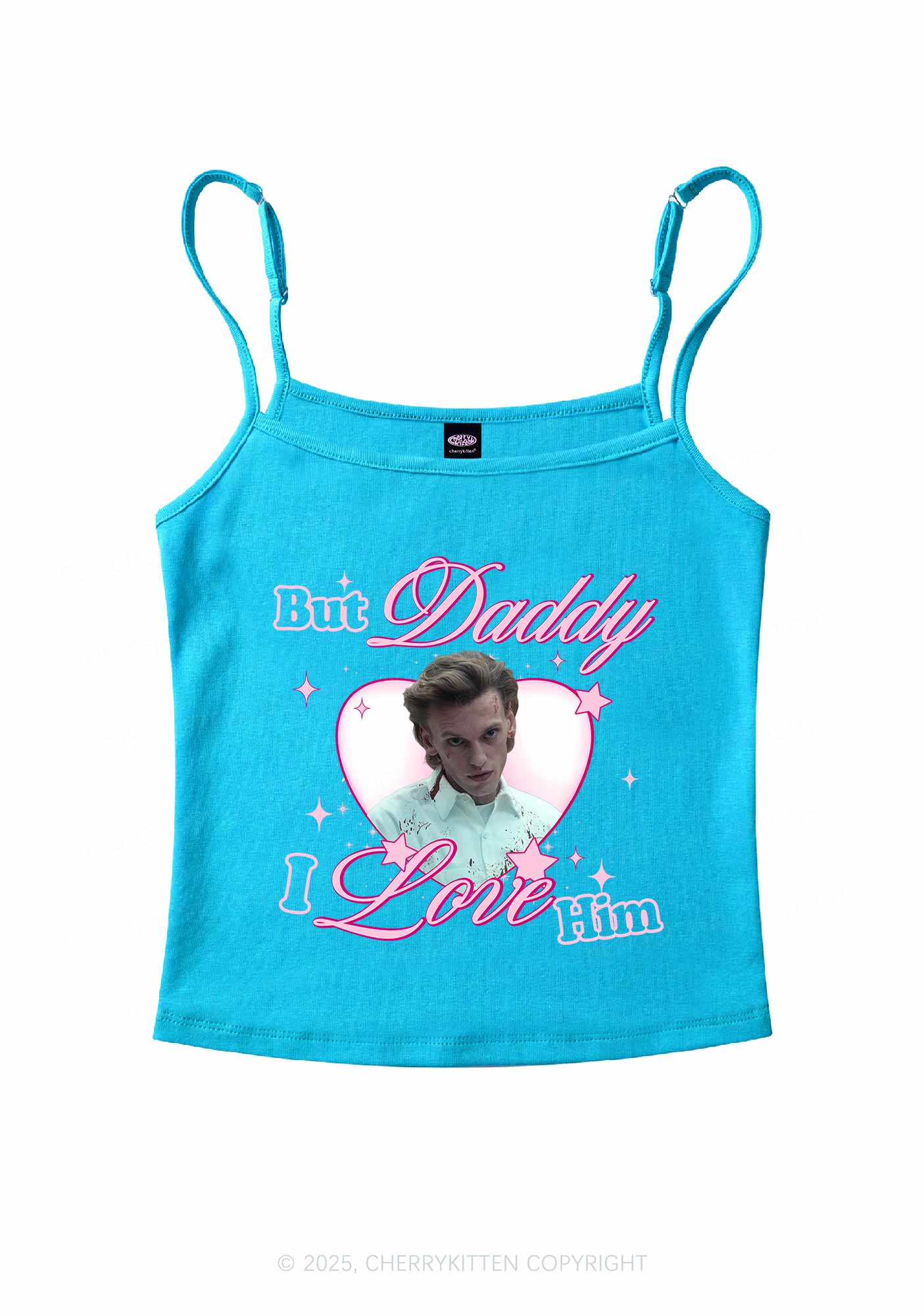 Daddy I Love Number One Y2K Spaghetti Strap Cami Cherrykitten - Image 10