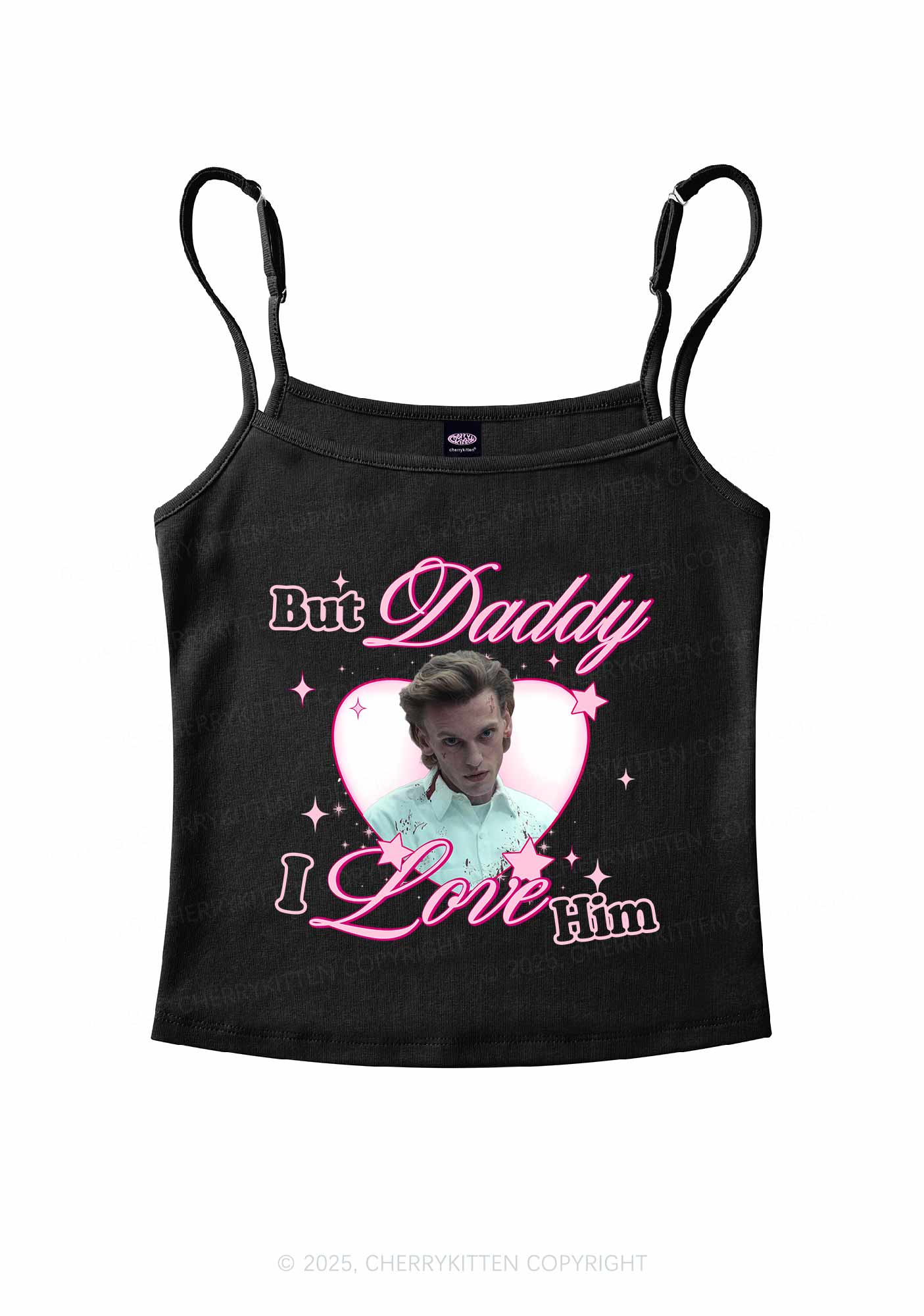 Daddy I Love Number One Y2K Spaghetti Strap Cami Cherrykitten - Image 12