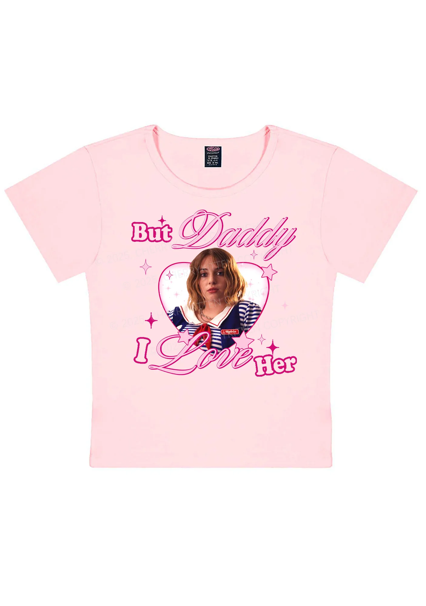Daddy I Love RB Pride Y2K Baby Tee Cherrykitten - Image 11